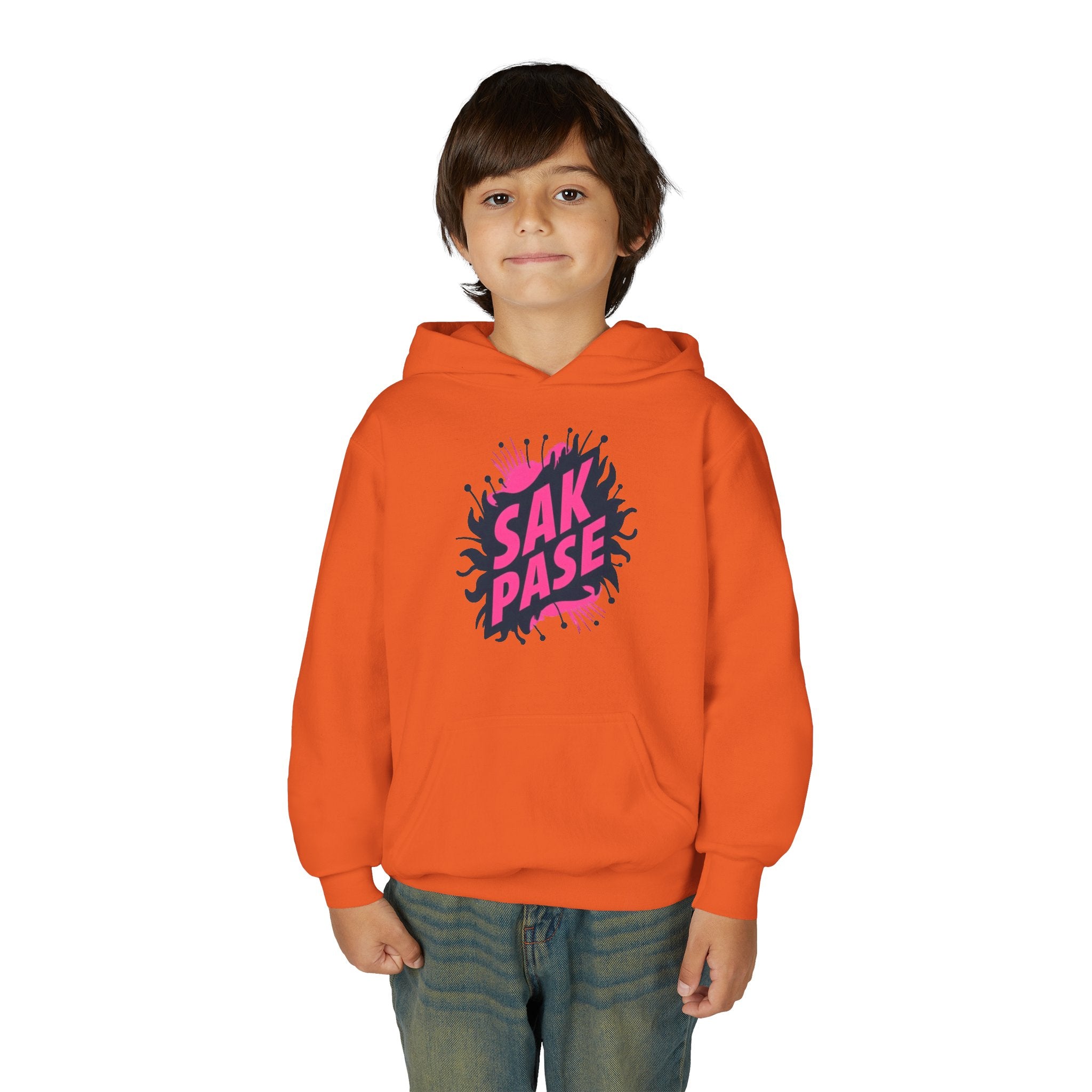 Little Vi Vi-Hoodie — Pink “SAK PASE” Creole Splash Graphic
