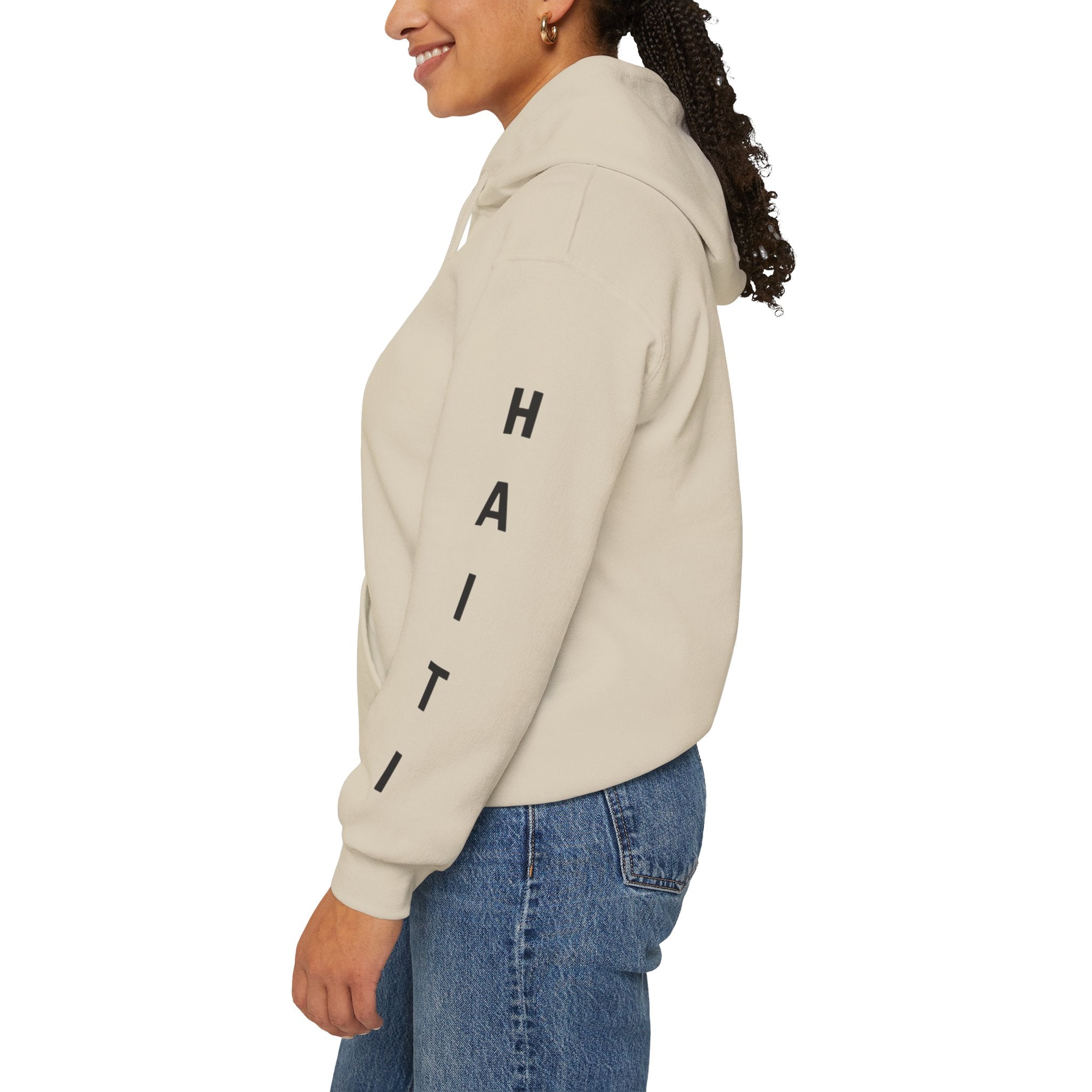 Vi-Hoodie Haiti Brazil Flag Hoodie — "Estamos Aqui!!! Nou La!!!!!"