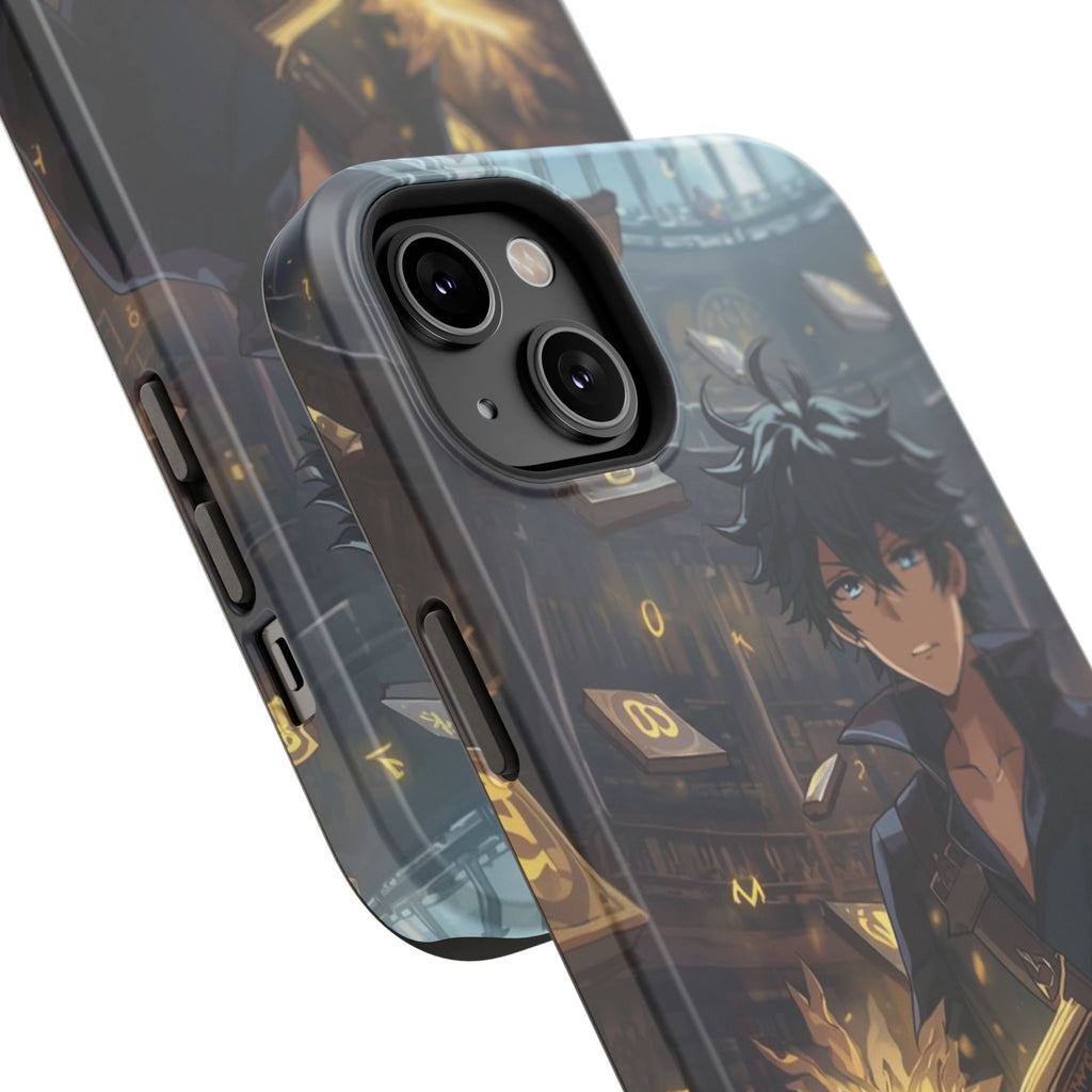 Vi-Anime Mystic Scholar Phone Case — Anime Magic Book Impact-Resistant Case