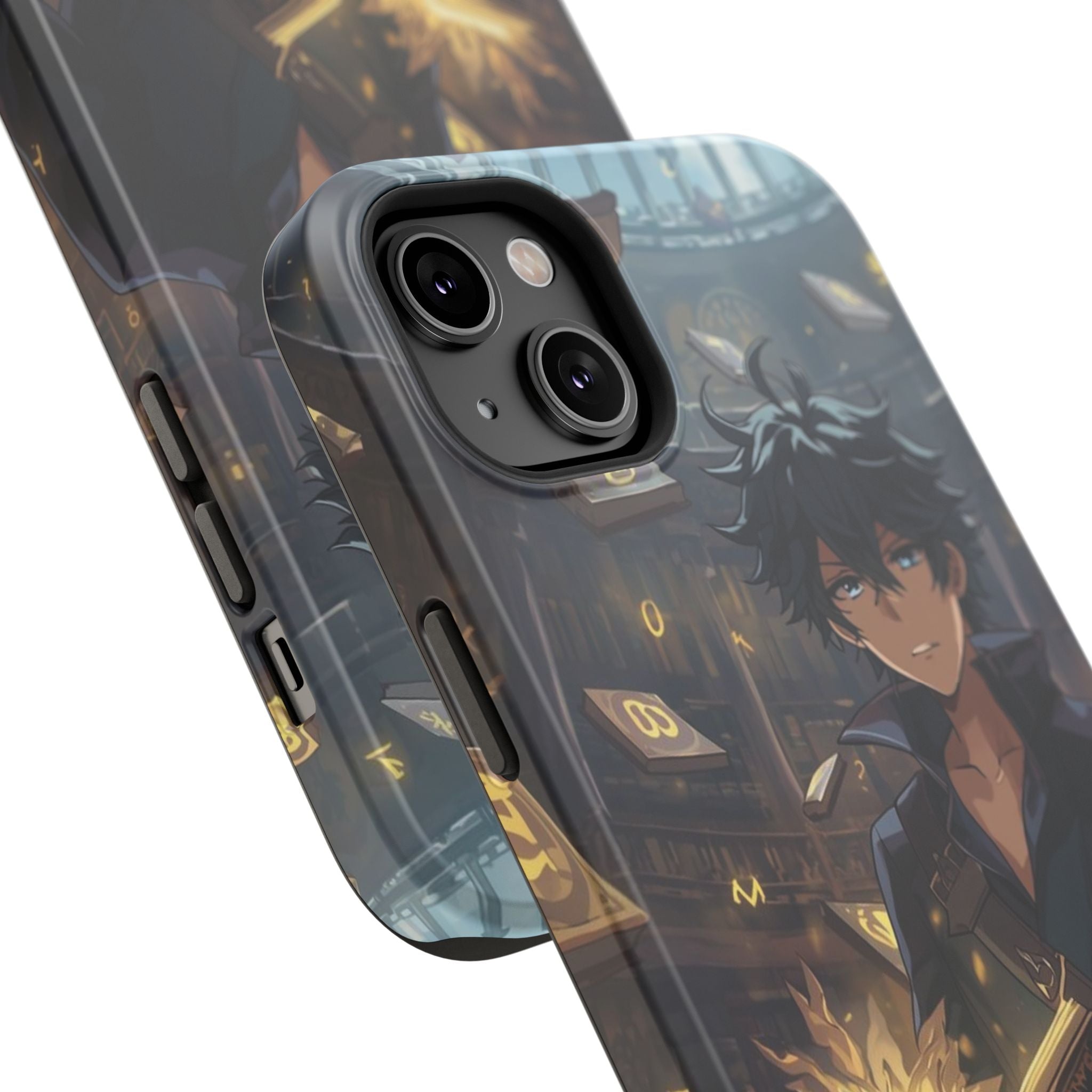 Vi-Anime Mystic Scholar Phone Case — Anime Magic Book Impact-Resistant Case