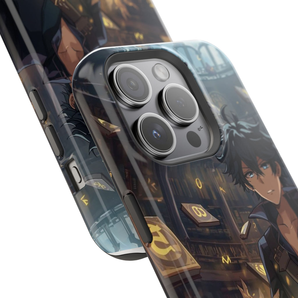 Vi-Anime Mystic Scholar Phone Case — Anime Magic Book Impact-Resistant Case