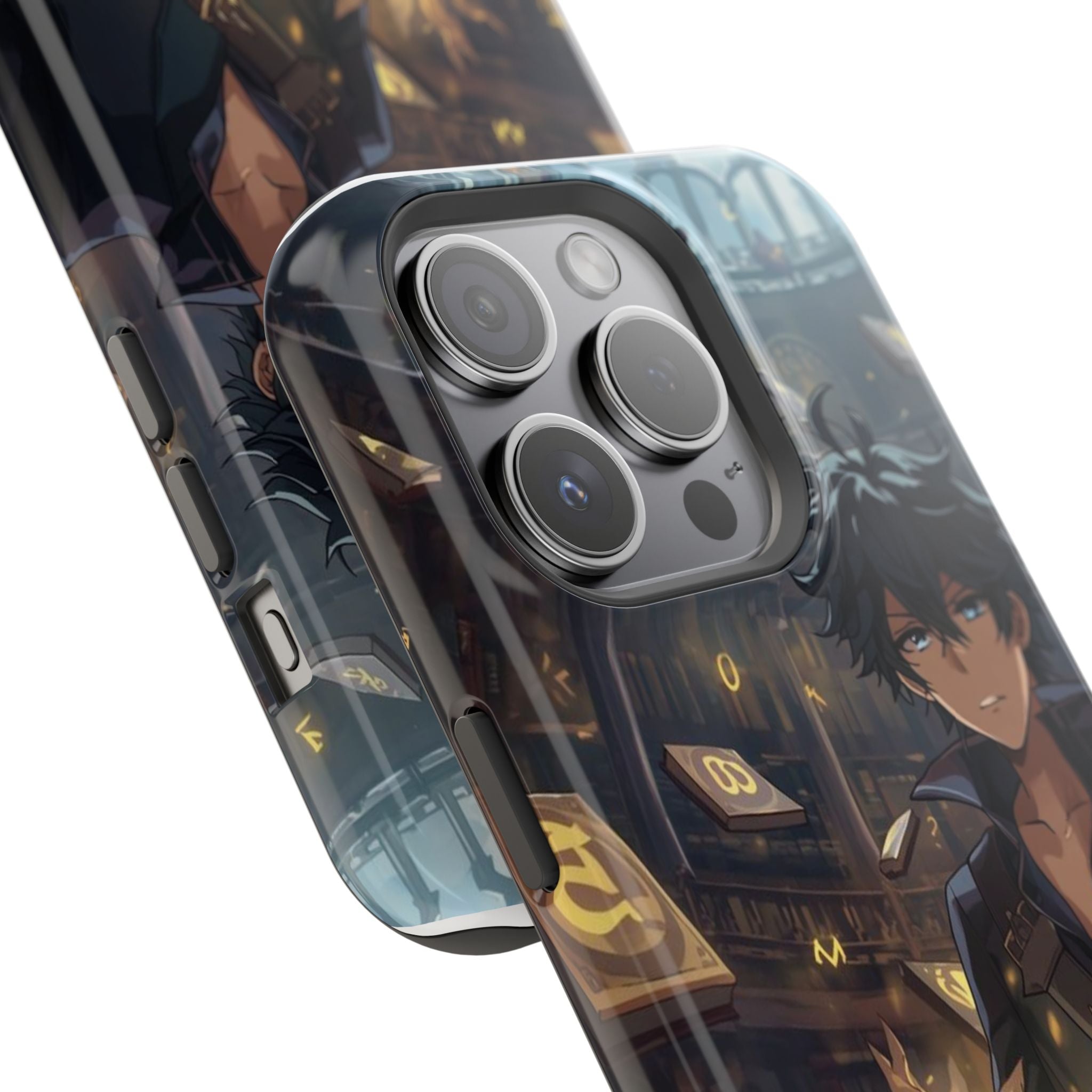 Vi-Anime Mystic Scholar Phone Case — Anime Magic Book Impact-Resistant Case