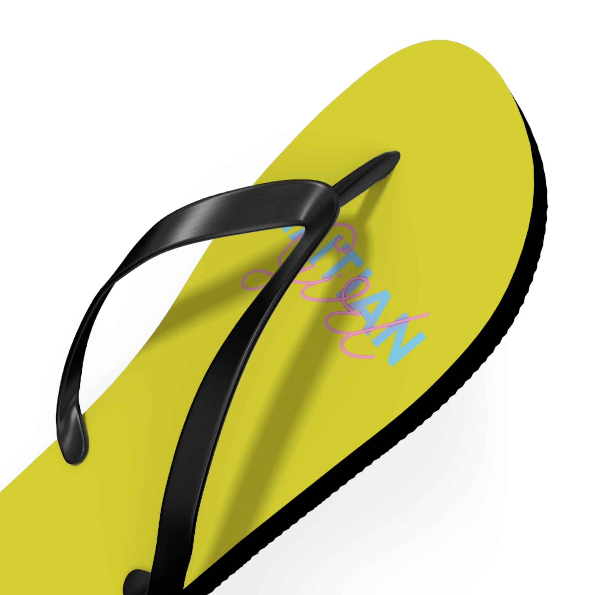 Yellow 'Hawaiian' Flip Flops — Tropical Beach Sandal