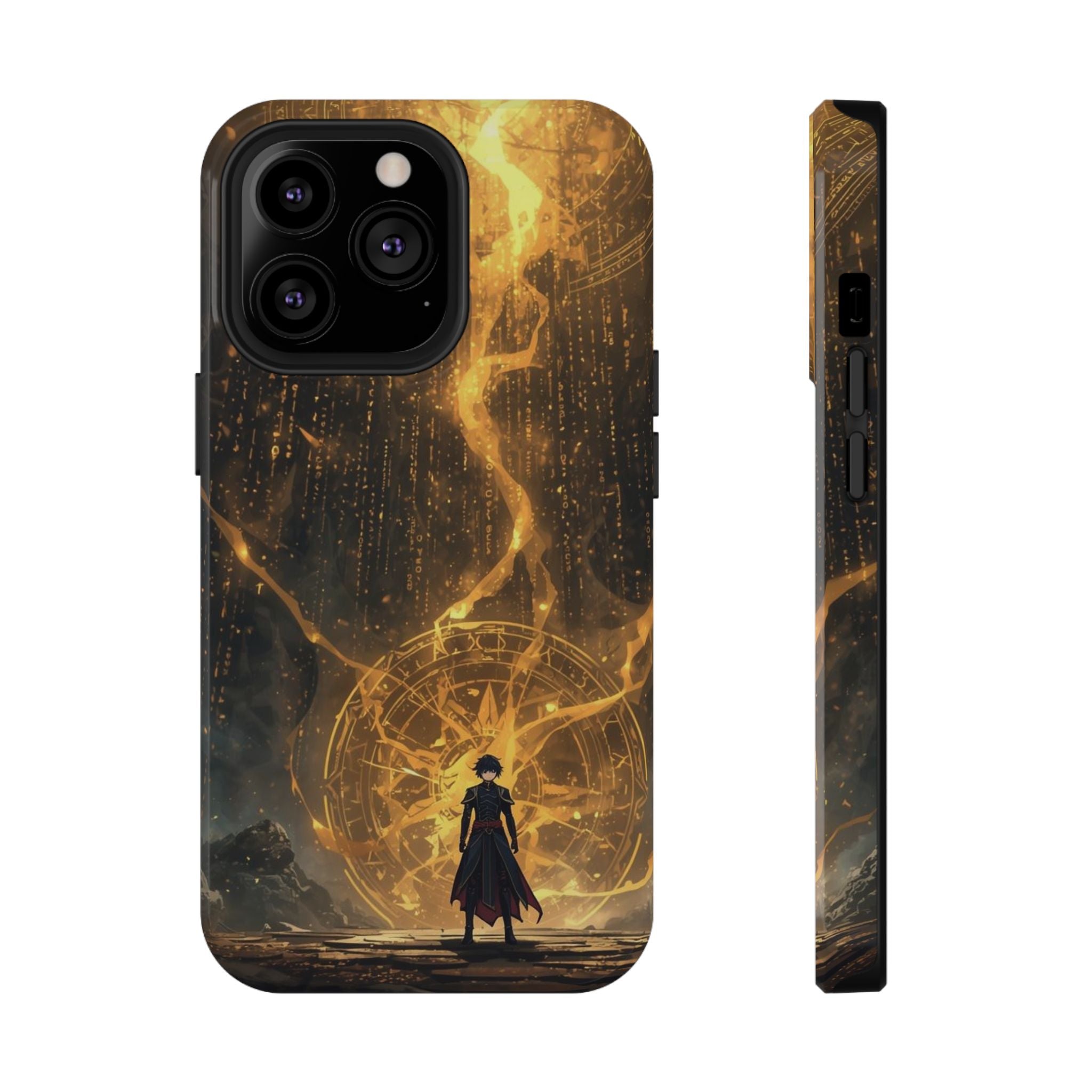 Vi-Anime Phone Case — Fantasy Mage Sigil Impact-Resistant Armor