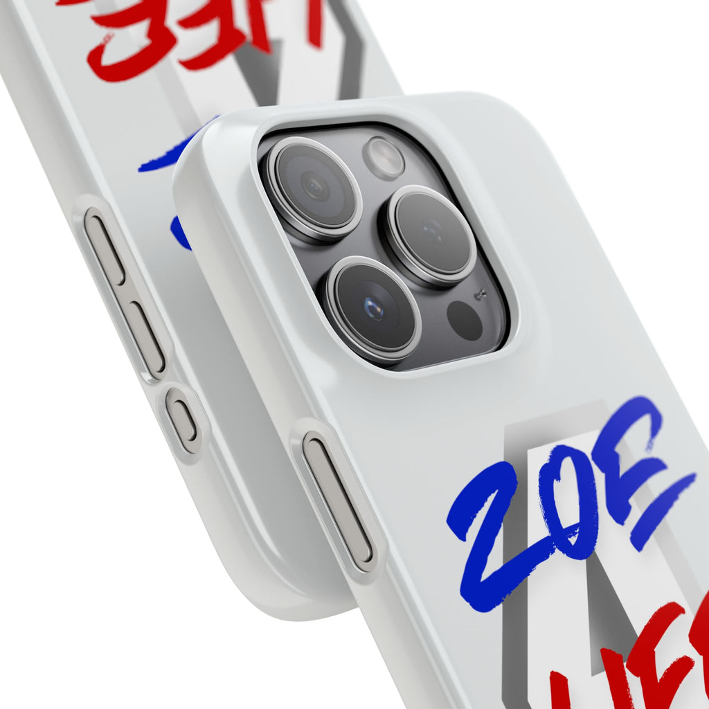 Zoe Life Phone Case - Bold Script Number 4 Snap Case