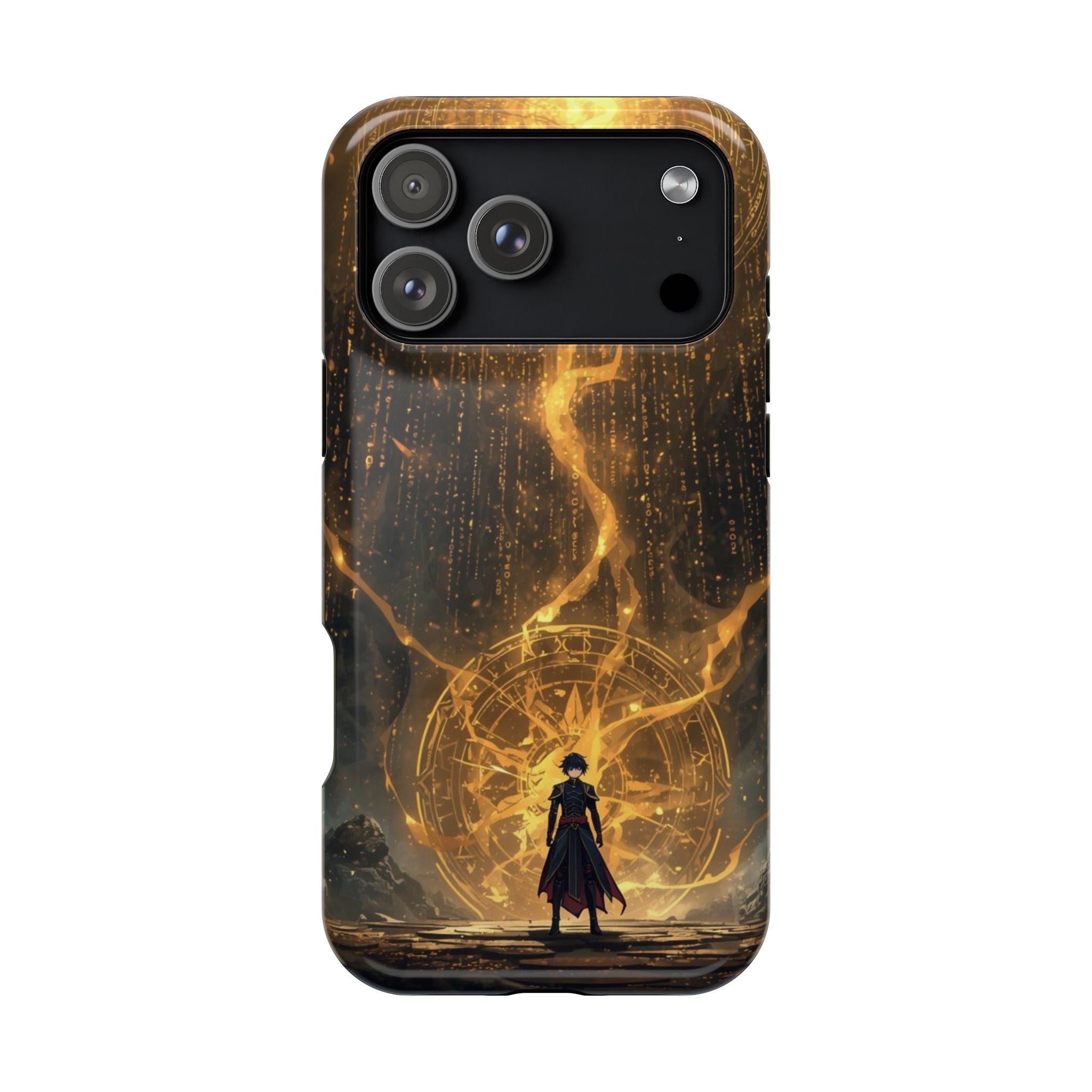 Vi-Anime Phone Case — Fantasy Mage Sigil Impact-Resistant Armor