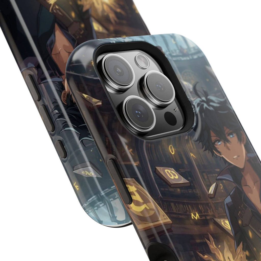 Vi-Anime Mystic Scholar Phone Case — Anime Magic Book Impact-Resistant Case