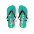 Woman’s Shoes - ‘Savage Diva’ Teal Flip Flops