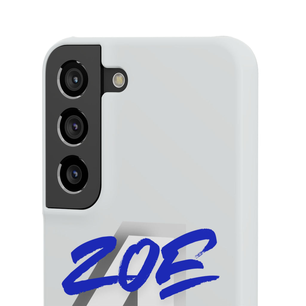 Zoe Life Phone Case - Bold Script Number 4 Snap Case