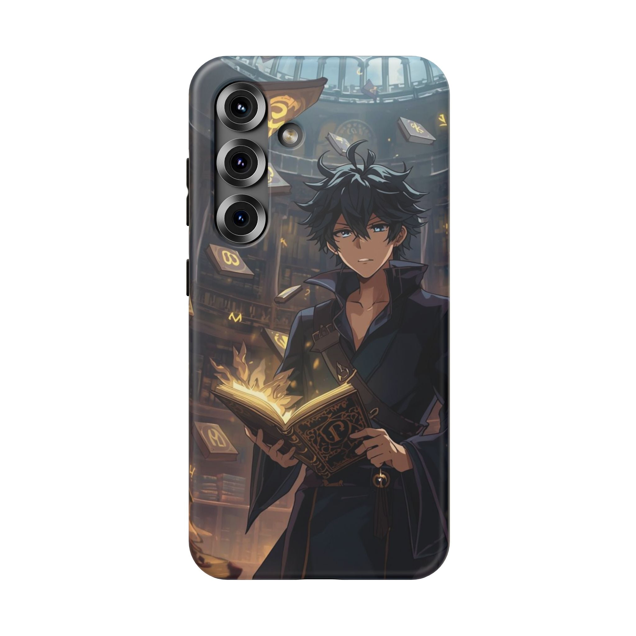 Vi-Anime Mystic Scholar Phone Case — Anime Magic Book Impact-Resistant Case