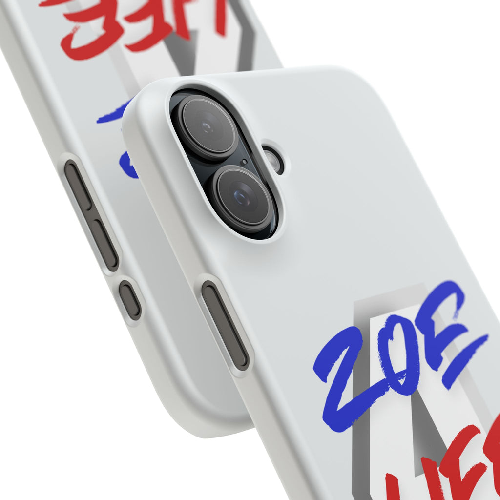 Zoe Life Phone Case - Bold Script Number 4 Snap Case