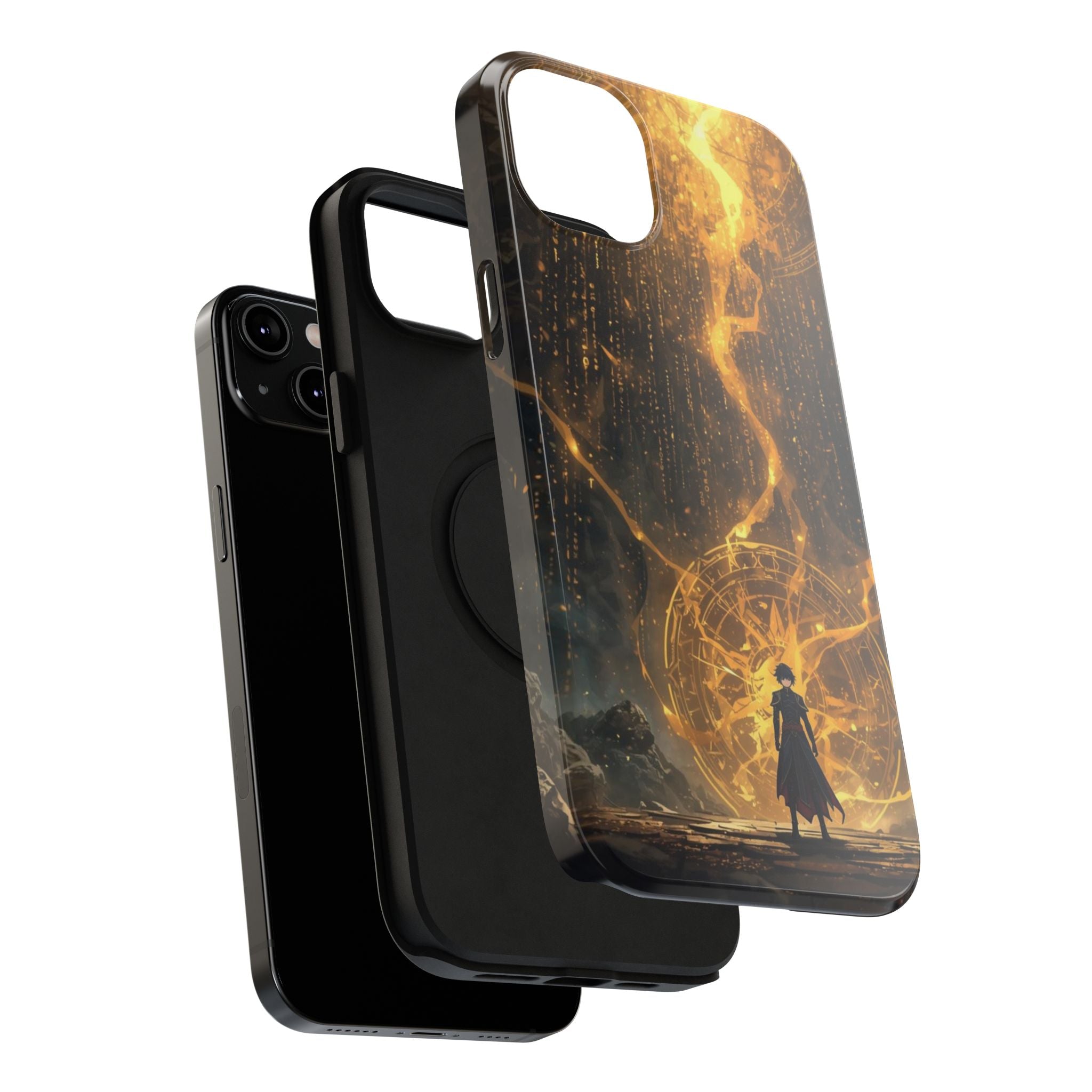 Vi-Anime Phone Case — Fantasy Mage Sigil Impact-Resistant Armor