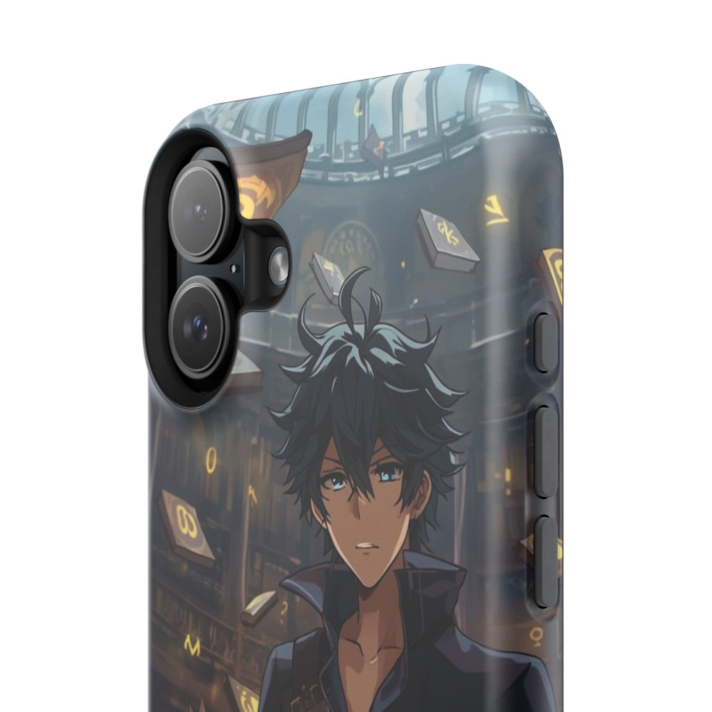 Vi-Anime Mystic Scholar Phone Case — Anime Magic Book Impact-Resistant Case