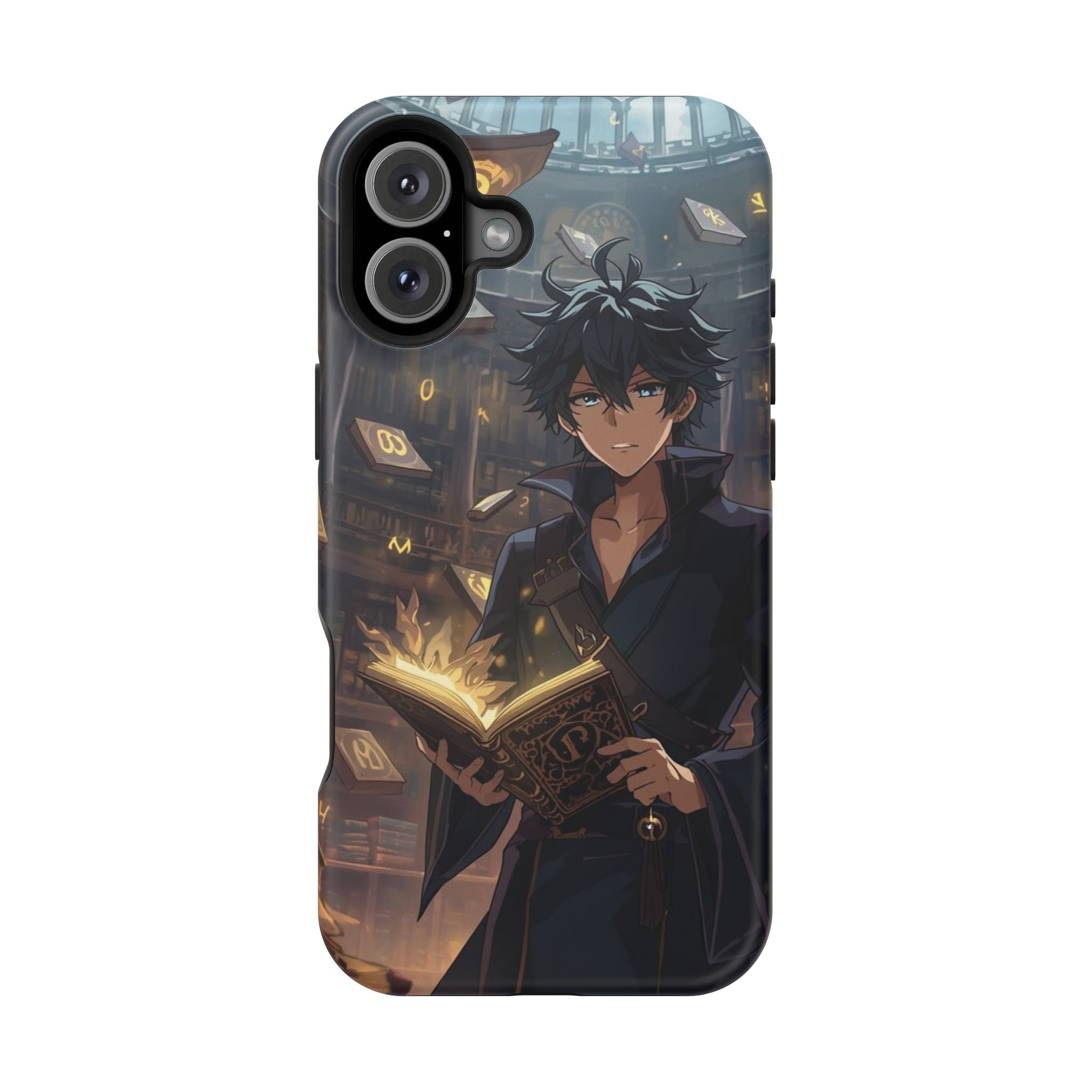 Vi-Anime Mystic Scholar Phone Case — Anime Magic Book Impact-Resistant Case