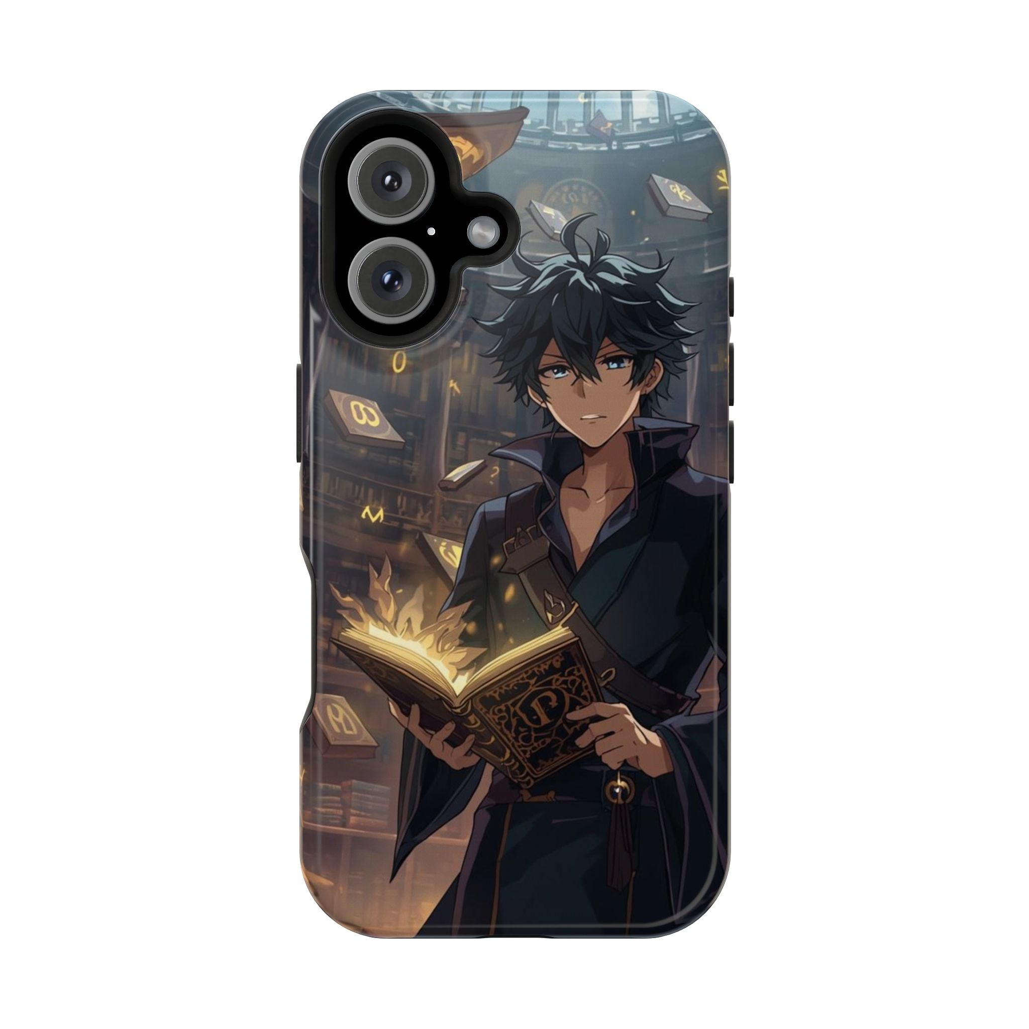 Vi-Anime Mystic Scholar Phone Case — Anime Magic Book Impact-Resistant Case