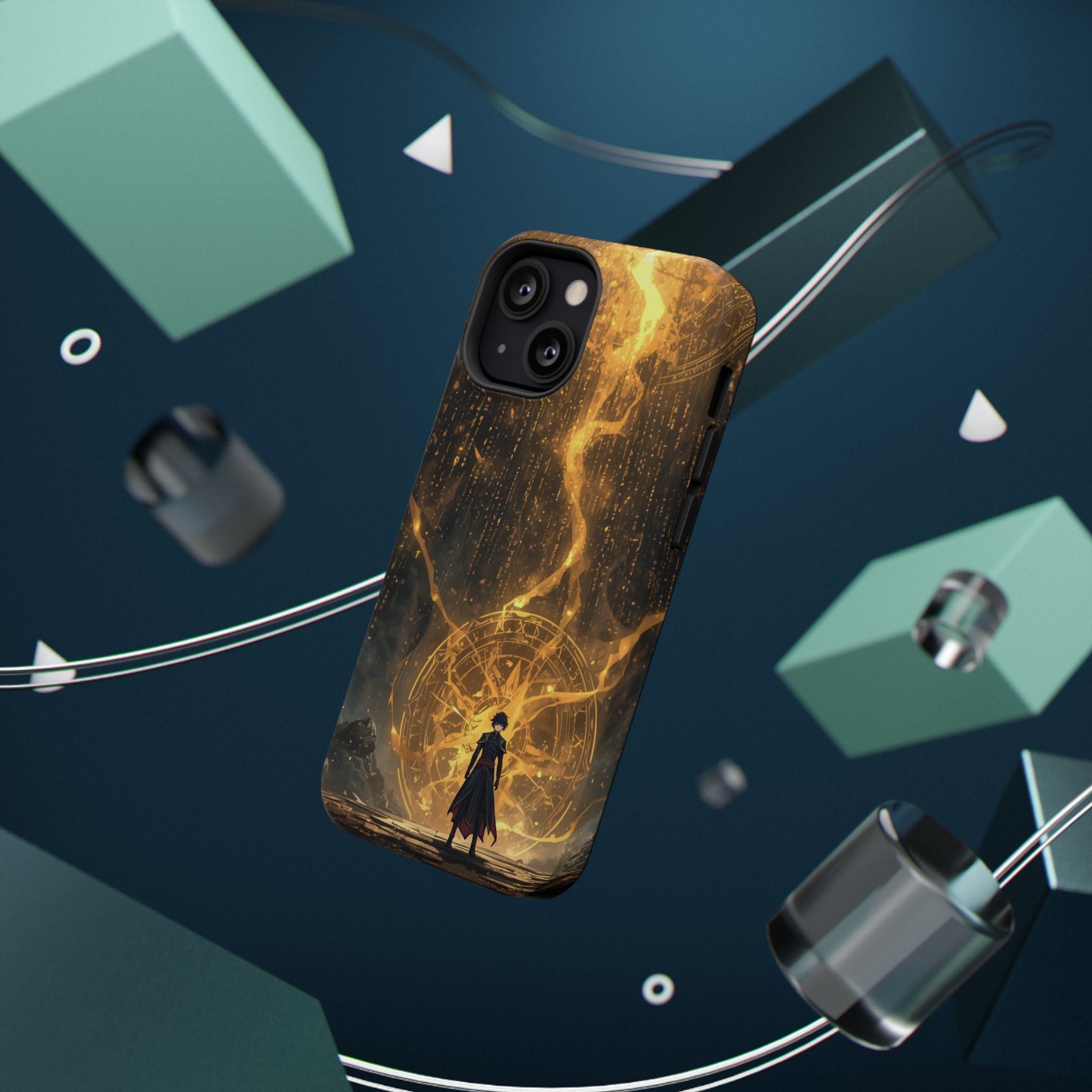 Vi-Anime Phone Case — Fantasy Mage Sigil Impact-Resistant Armor