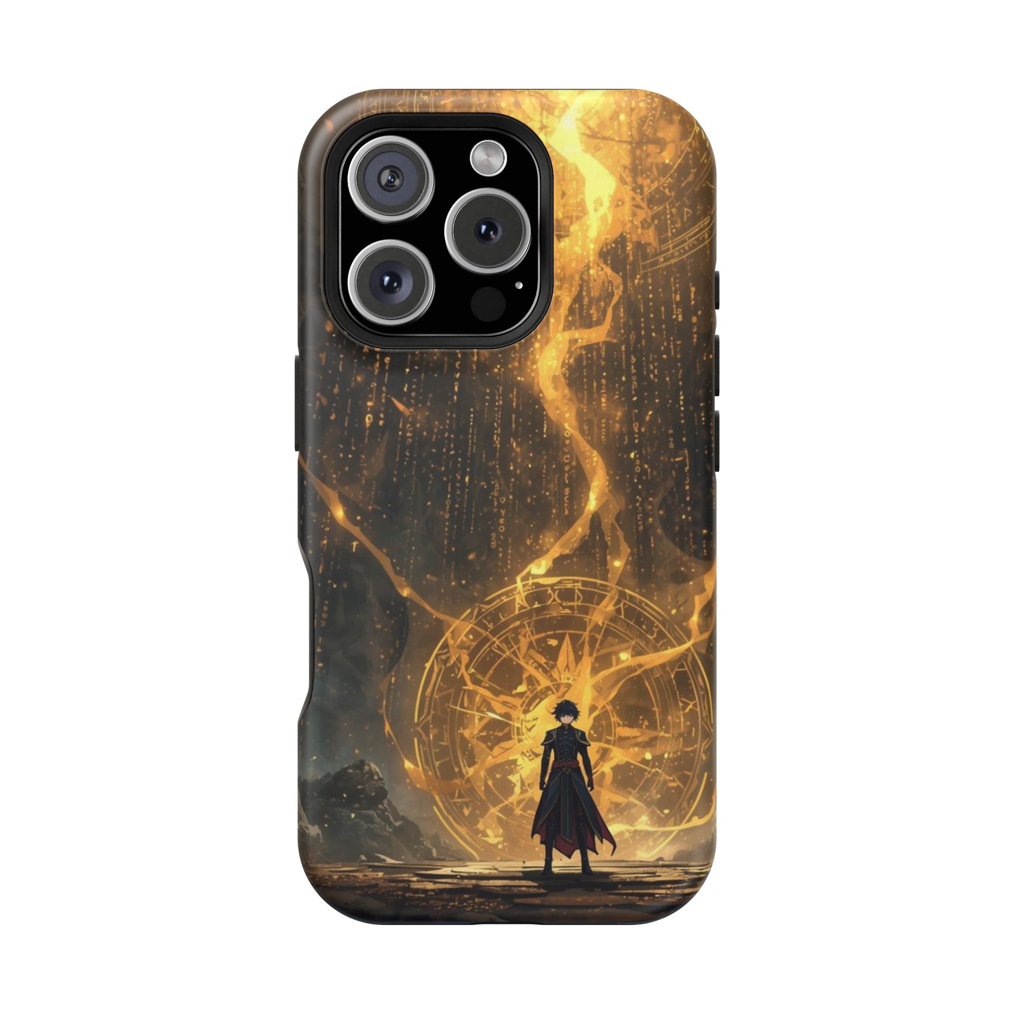Vi-Anime Phone Case — Fantasy Mage Sigil Impact-Resistant Armor