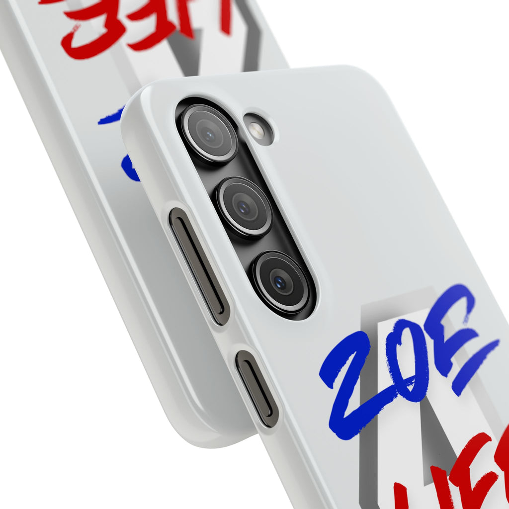 Zoe Life Phone Case - Bold Script Number 4 Snap Case