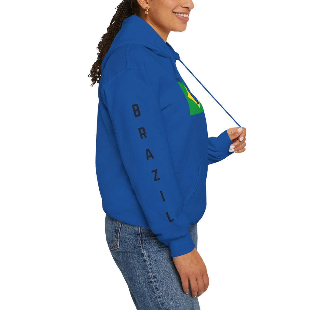 Vi-Hoodie Haiti Brazil Flag Hoodie — "Estamos Aqui!!! Nou La!!!!!"