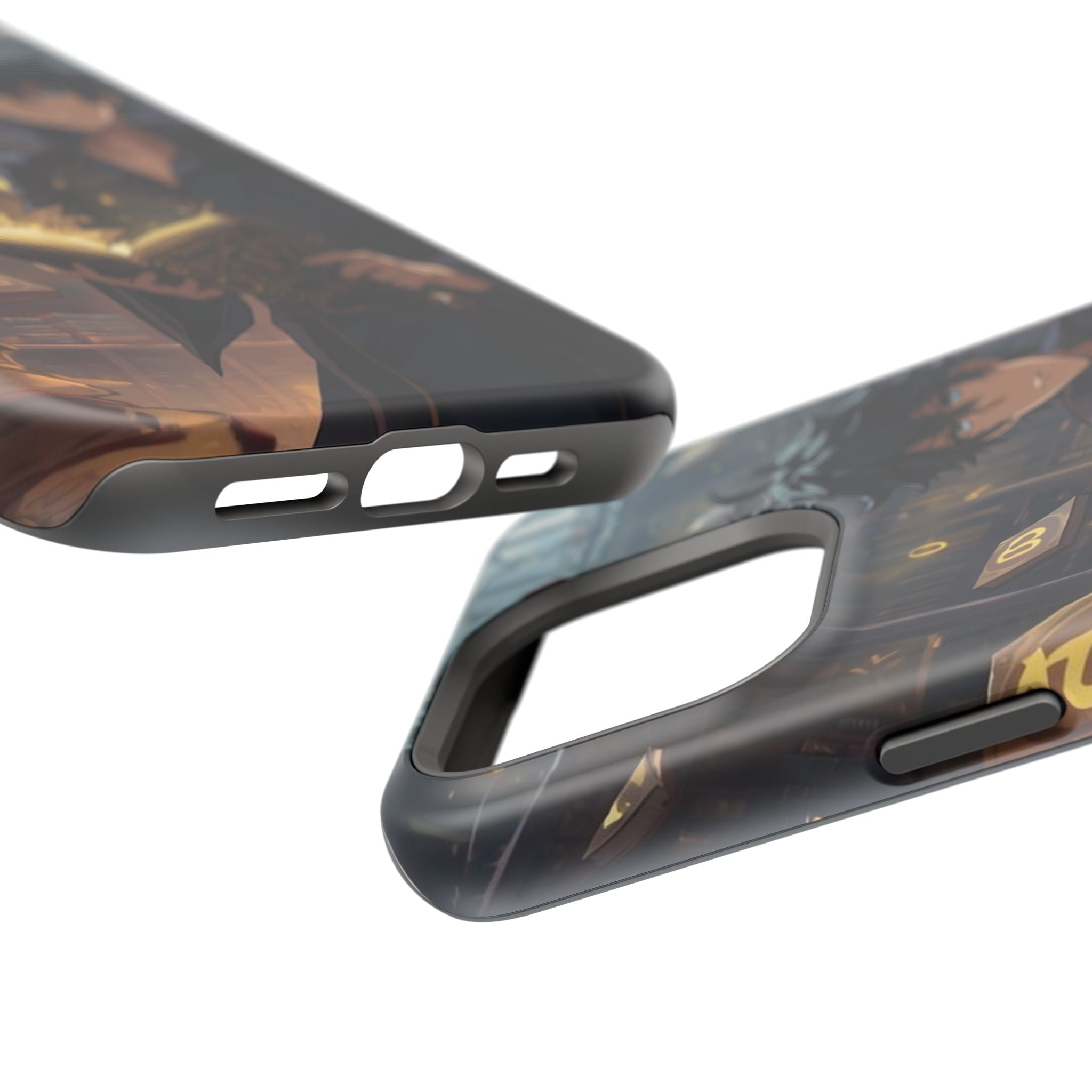Vi-Anime Mystic Scholar Phone Case — Anime Magic Book Impact-Resistant Case