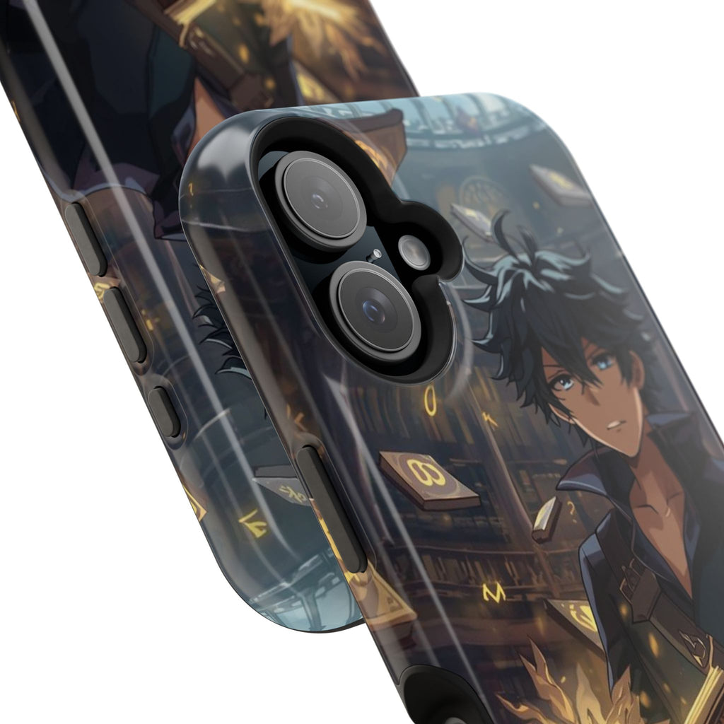 Vi-Anime Mystic Scholar Phone Case — Anime Magic Book Impact-Resistant Case