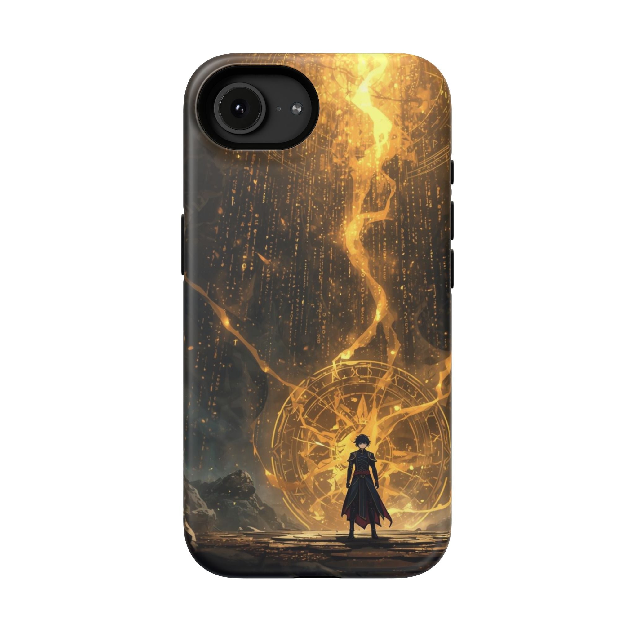 Vi-Anime Phone Case — Fantasy Mage Sigil Impact-Resistant Armor