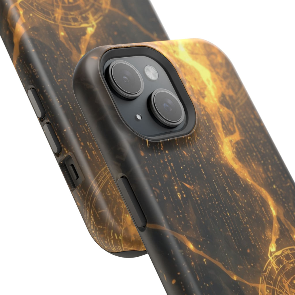 Vi-Anime Phone Case — Fantasy Mage Sigil Impact-Resistant Armor