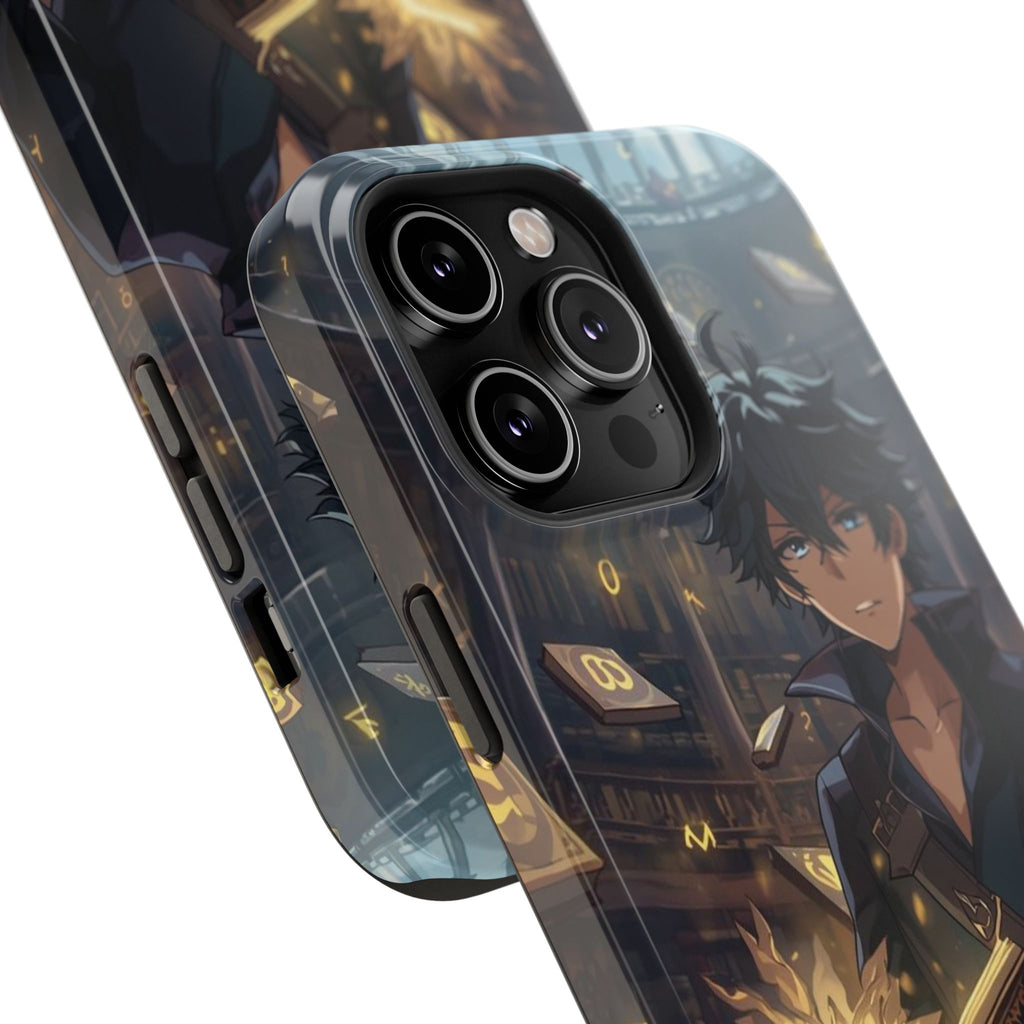 Vi-Anime Mystic Scholar Phone Case — Anime Magic Book Impact-Resistant Case