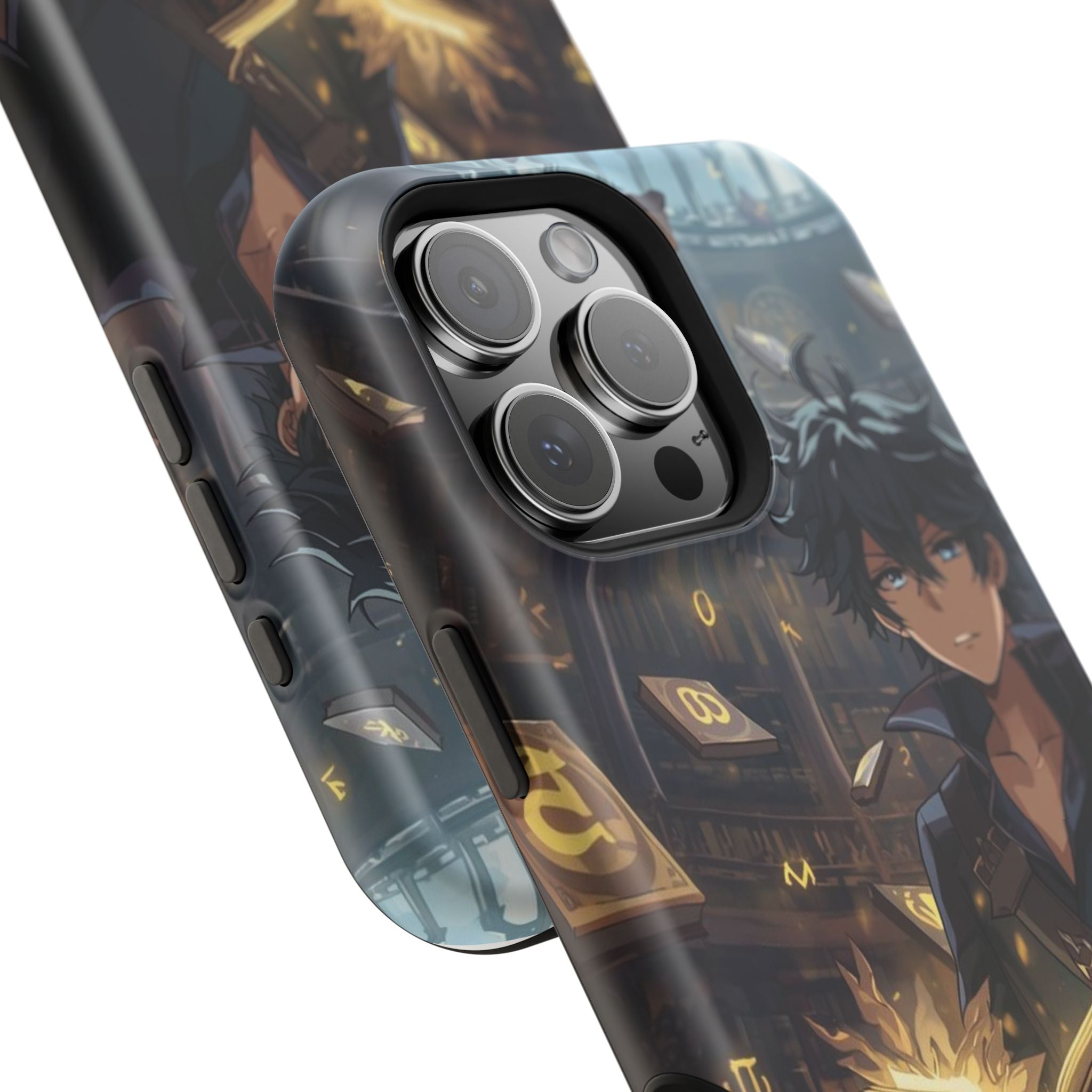 Vi-Anime Mystic Scholar Phone Case — Anime Magic Book Impact-Resistant Case
