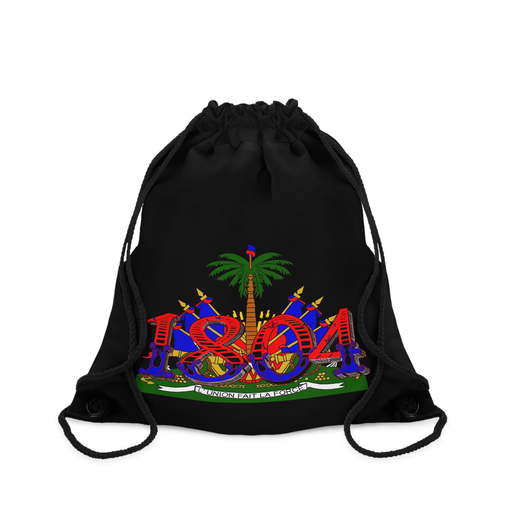 1804 Haiti Crest Drawstring Bag — Haitian Heritage Gym Sack