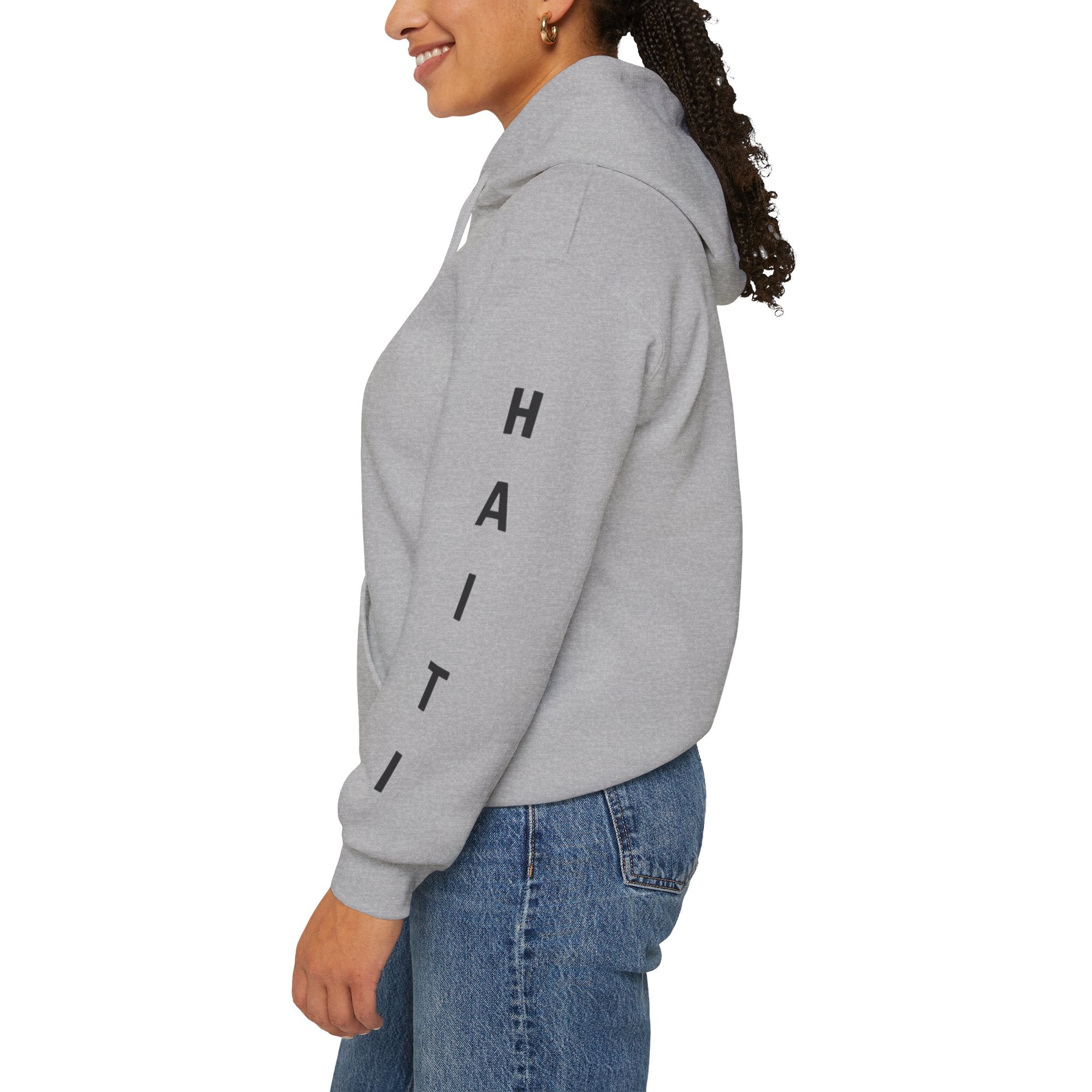 Vi-Hoodie Haiti Brazil Flag Hoodie — "Estamos Aqui!!! Nou La!!!!!"