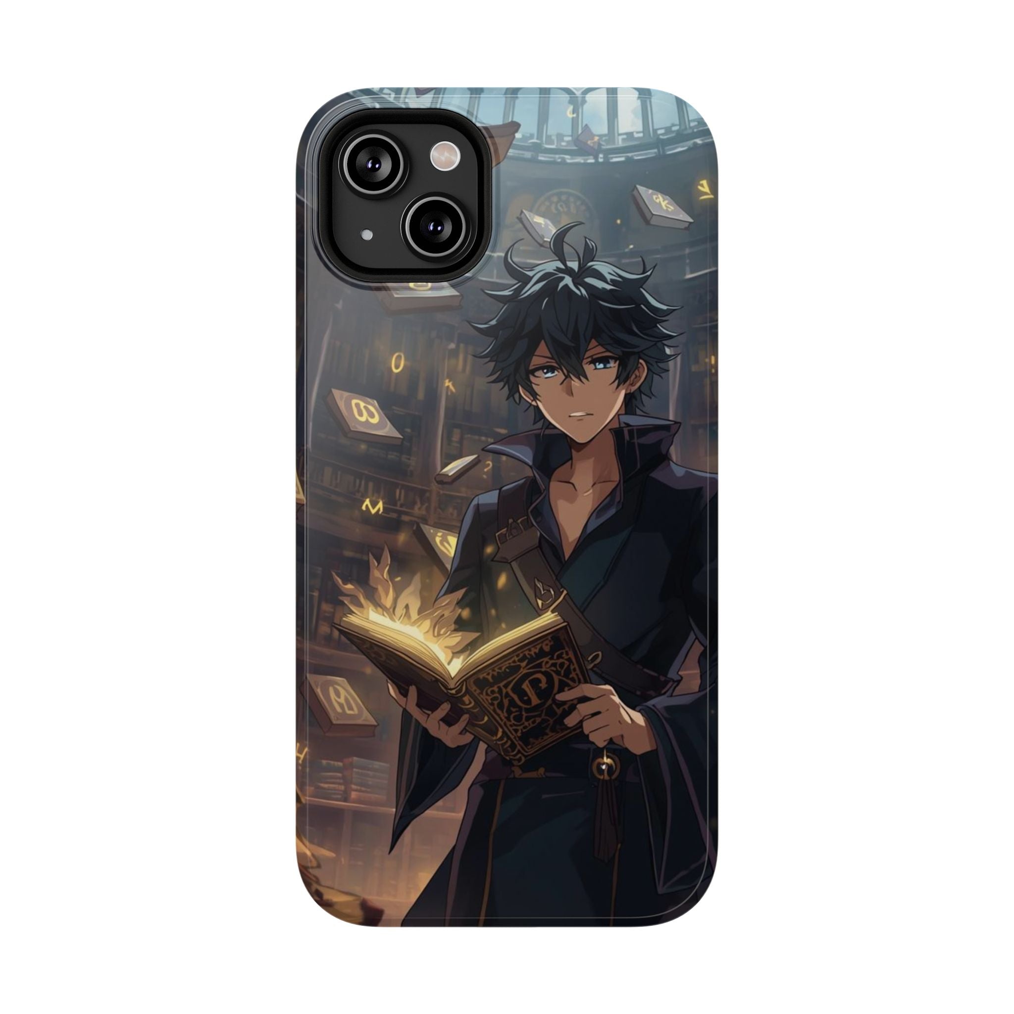 Vi-Anime Mystic Scholar Phone Case — Anime Magic Book Impact-Resistant Case