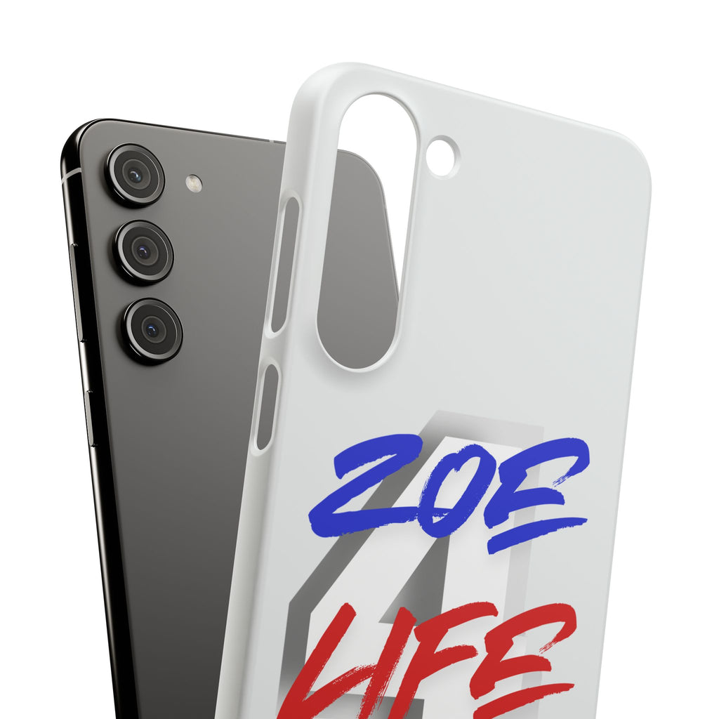 Zoe Life Phone Case - Bold Script Number 4 Snap Case
