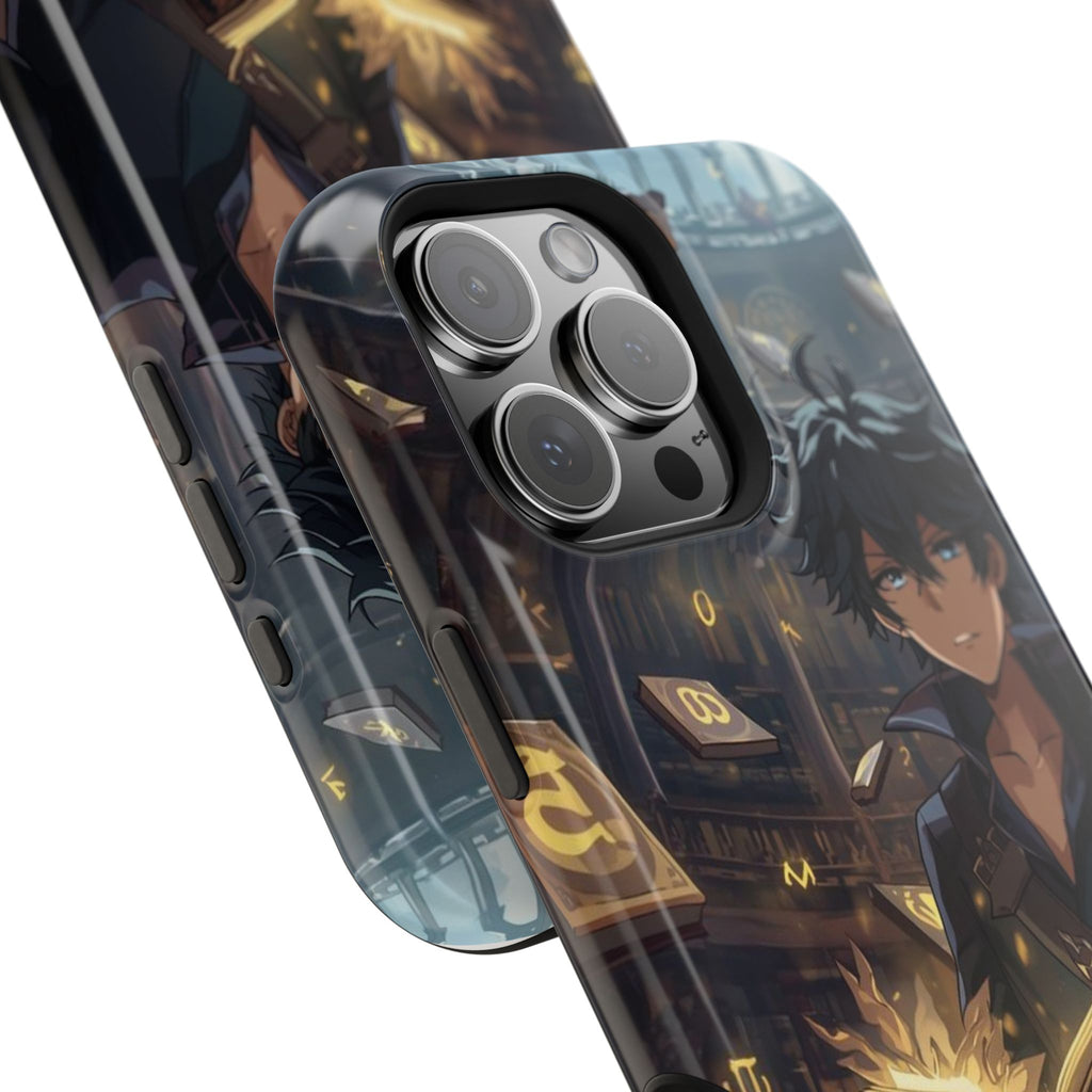 Vi-Anime Mystic Scholar Phone Case — Anime Magic Book Impact-Resistant Case