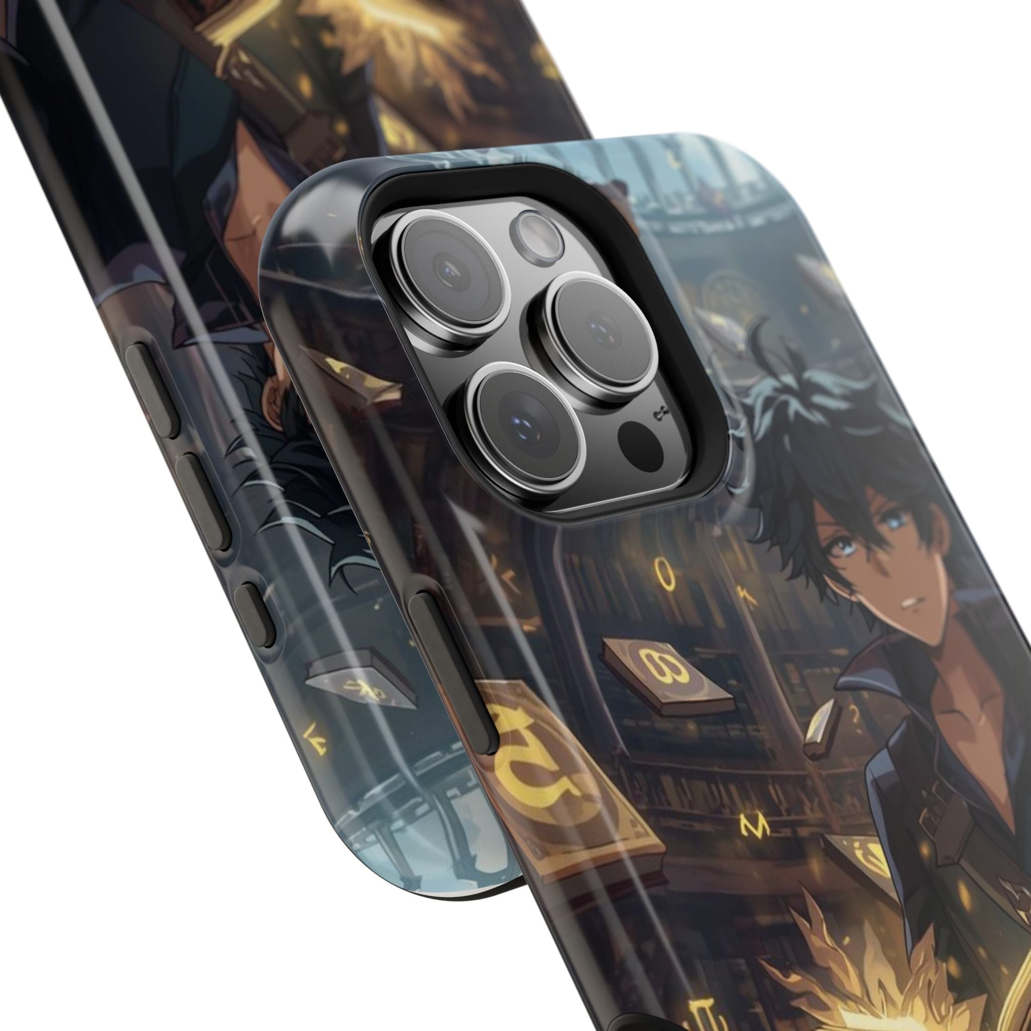 Vi-Anime Mystic Scholar Phone Case — Anime Magic Book Impact-Resistant Case