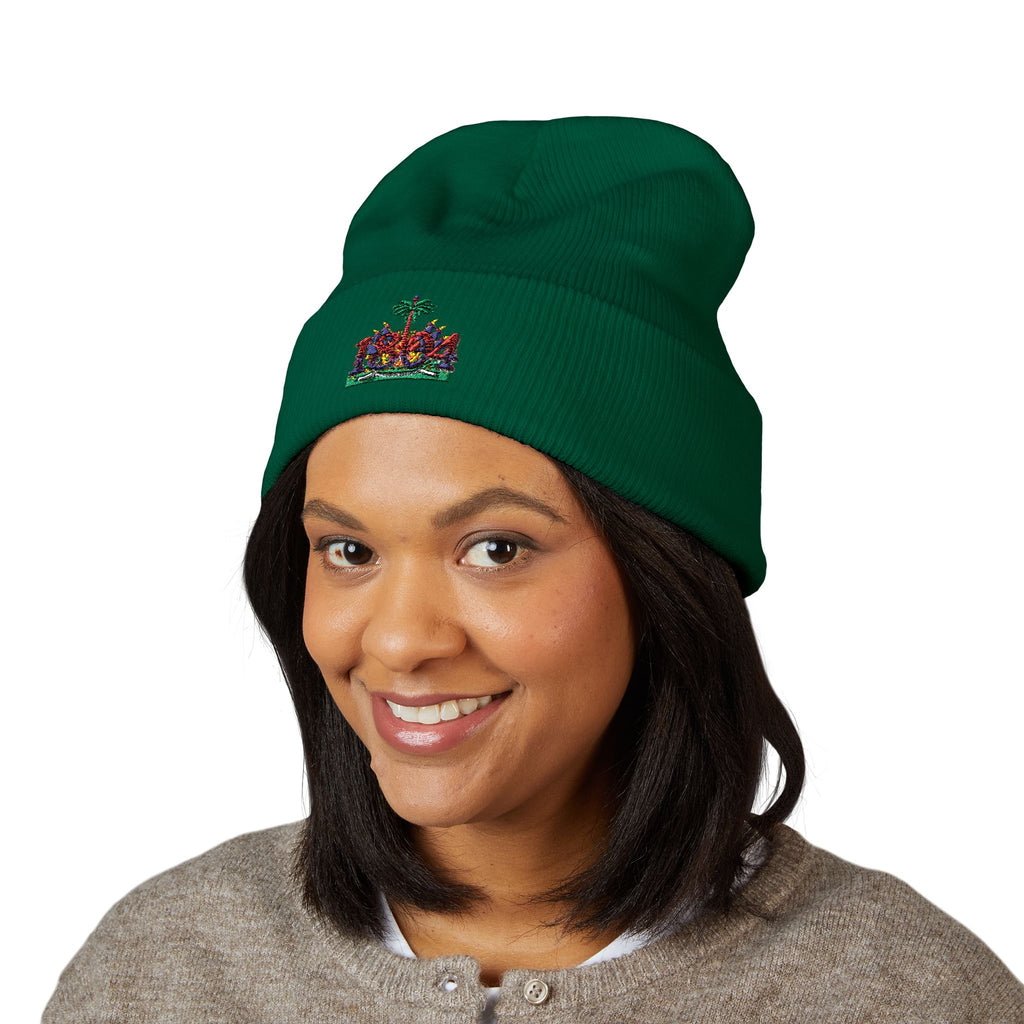 Vi-Cap Embroidered beanie - 1804 Haitian heritage