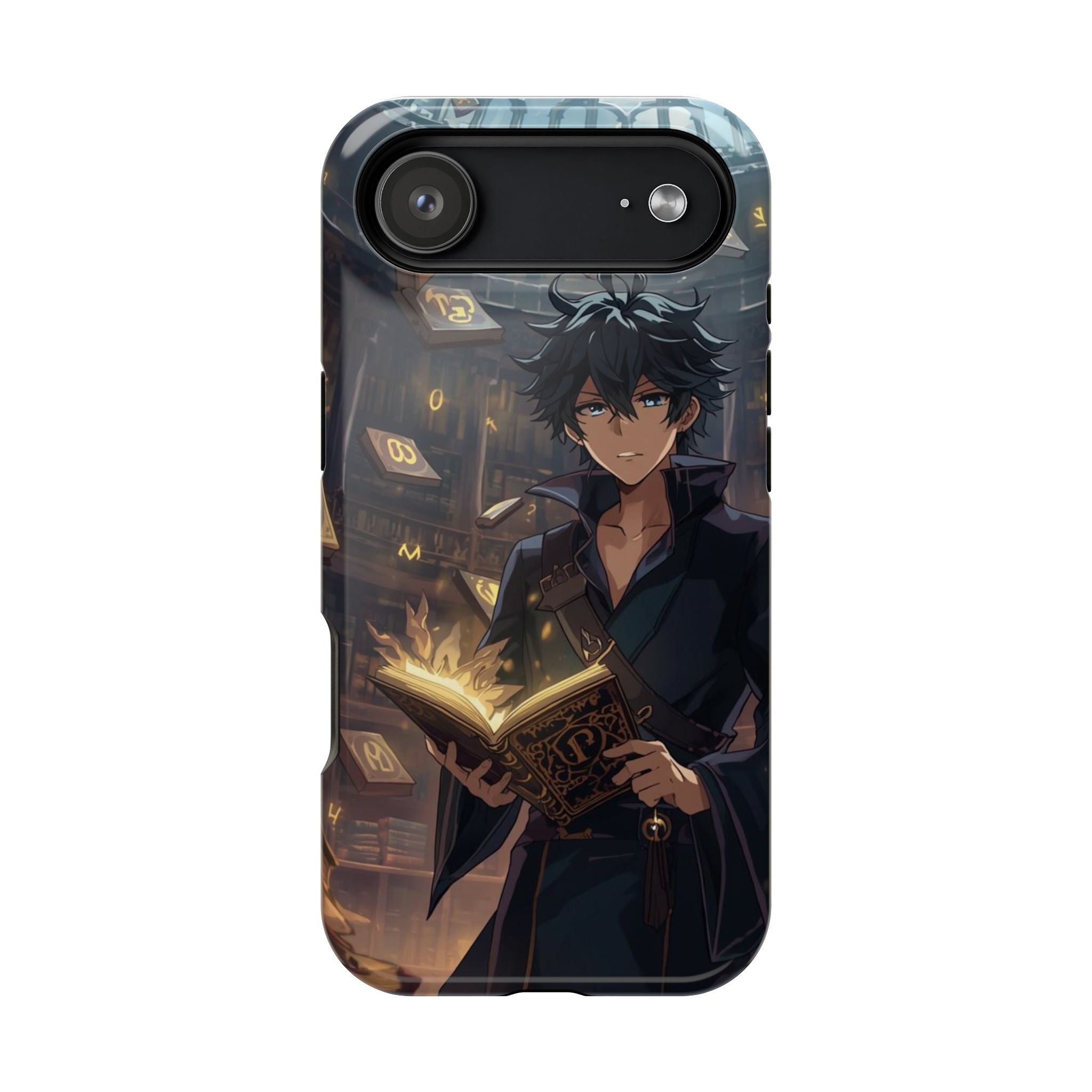Vi-Anime Mystic Scholar Phone Case — Anime Magic Book Impact-Resistant Case