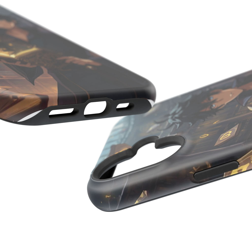 Vi-Anime Mystic Scholar Phone Case — Anime Magic Book Impact-Resistant Case