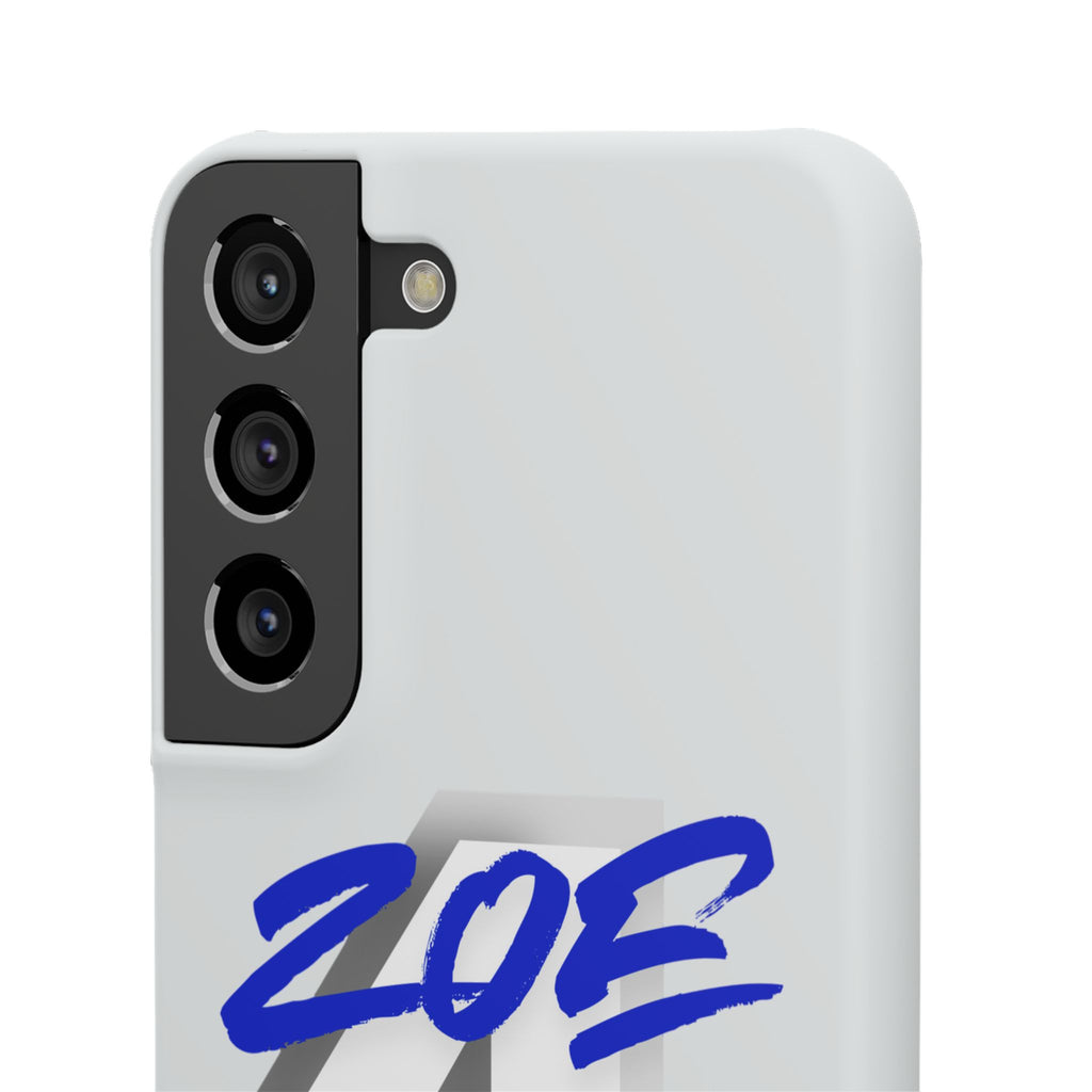 Zoe Life Phone Case - Bold Script Number 4 Snap Case