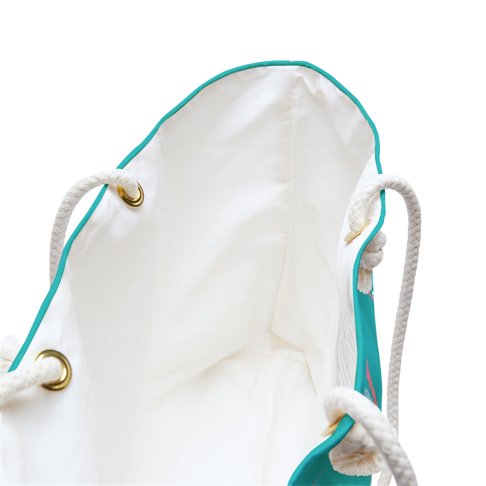 Turquoise 'Bel Malé' Weekender Bag — Tropical Floral Canvas Travel Tote