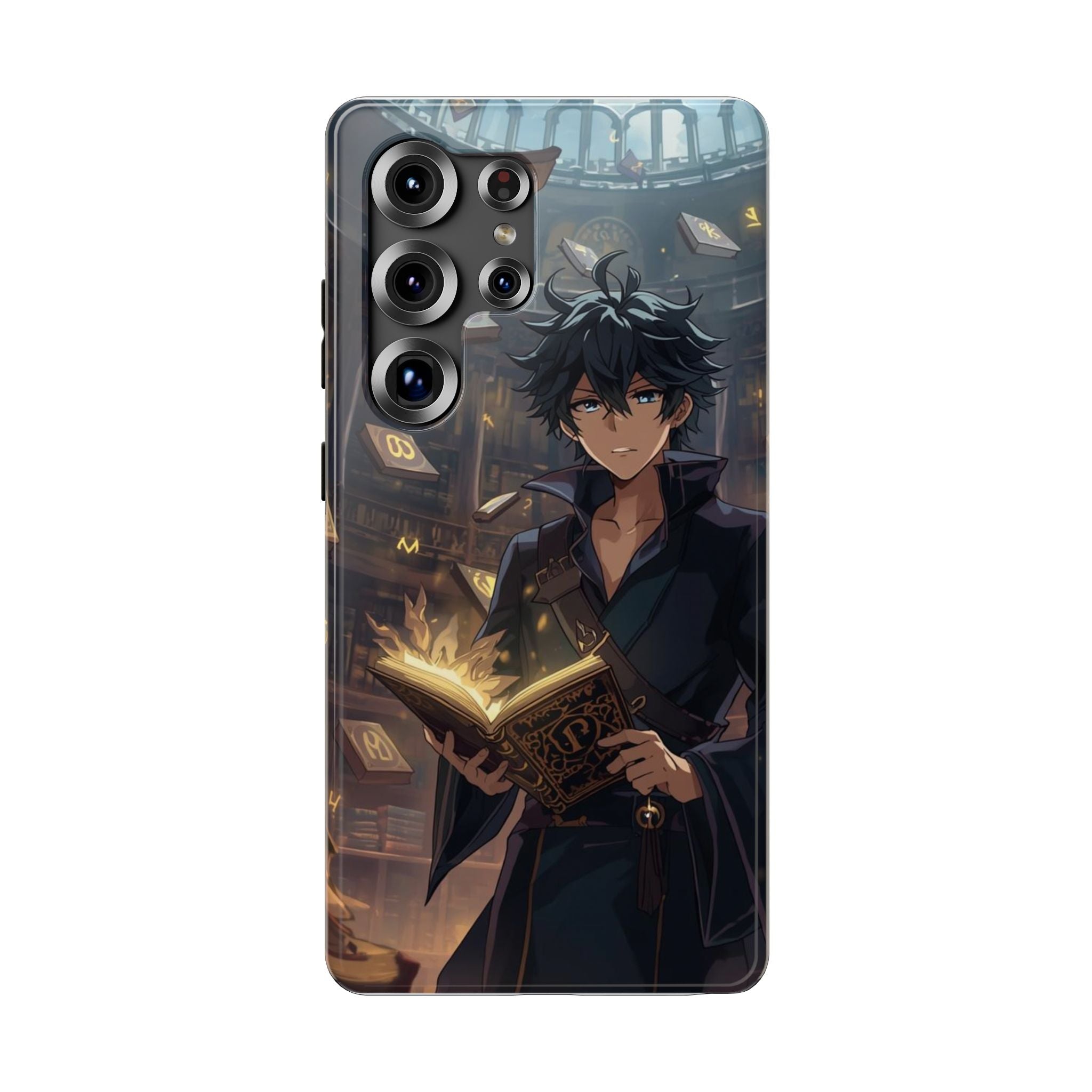 Vi-Anime Mystic Scholar Phone Case — Anime Magic Book Impact-Resistant Case