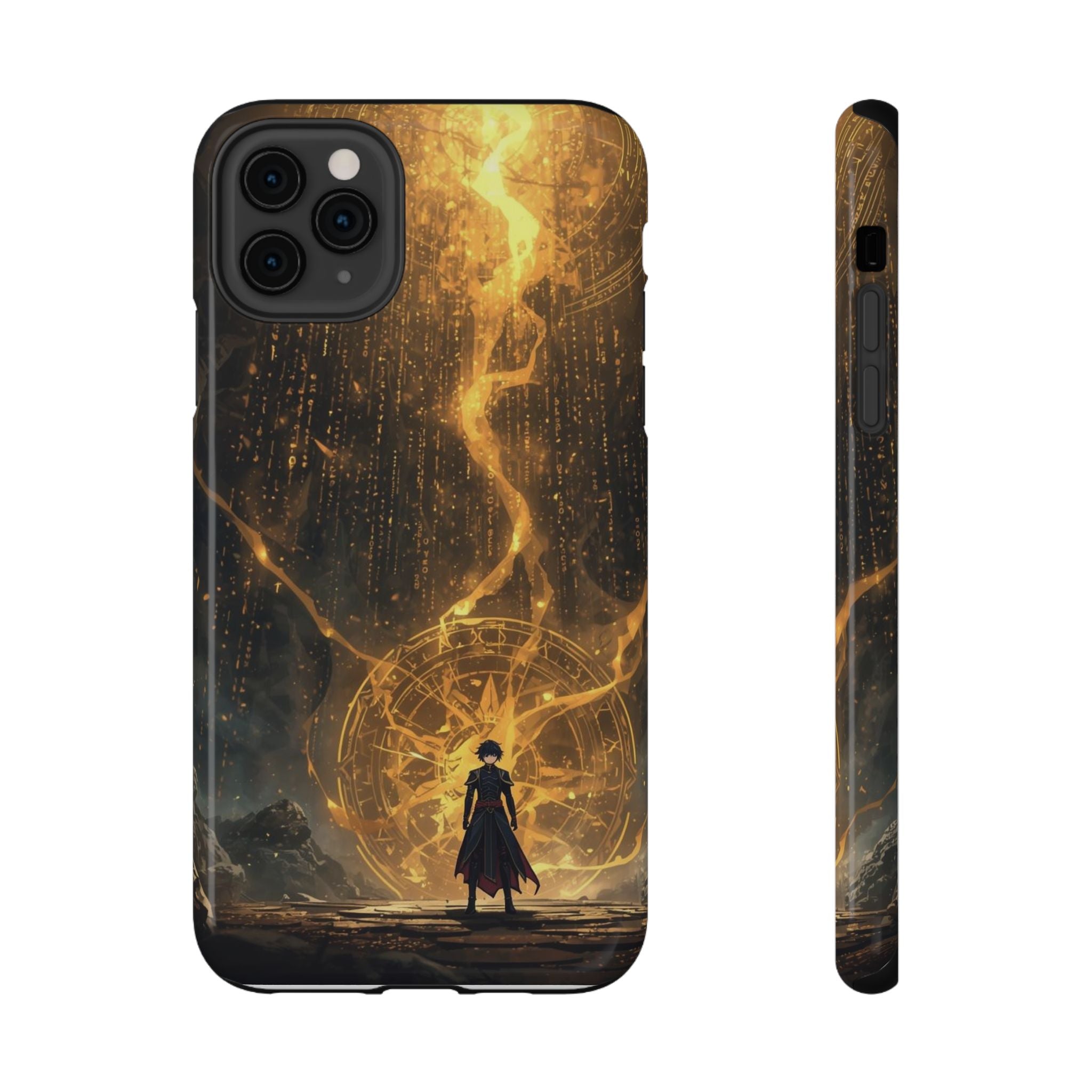 Vi-Anime Phone Case — Fantasy Mage Sigil Impact-Resistant Armor