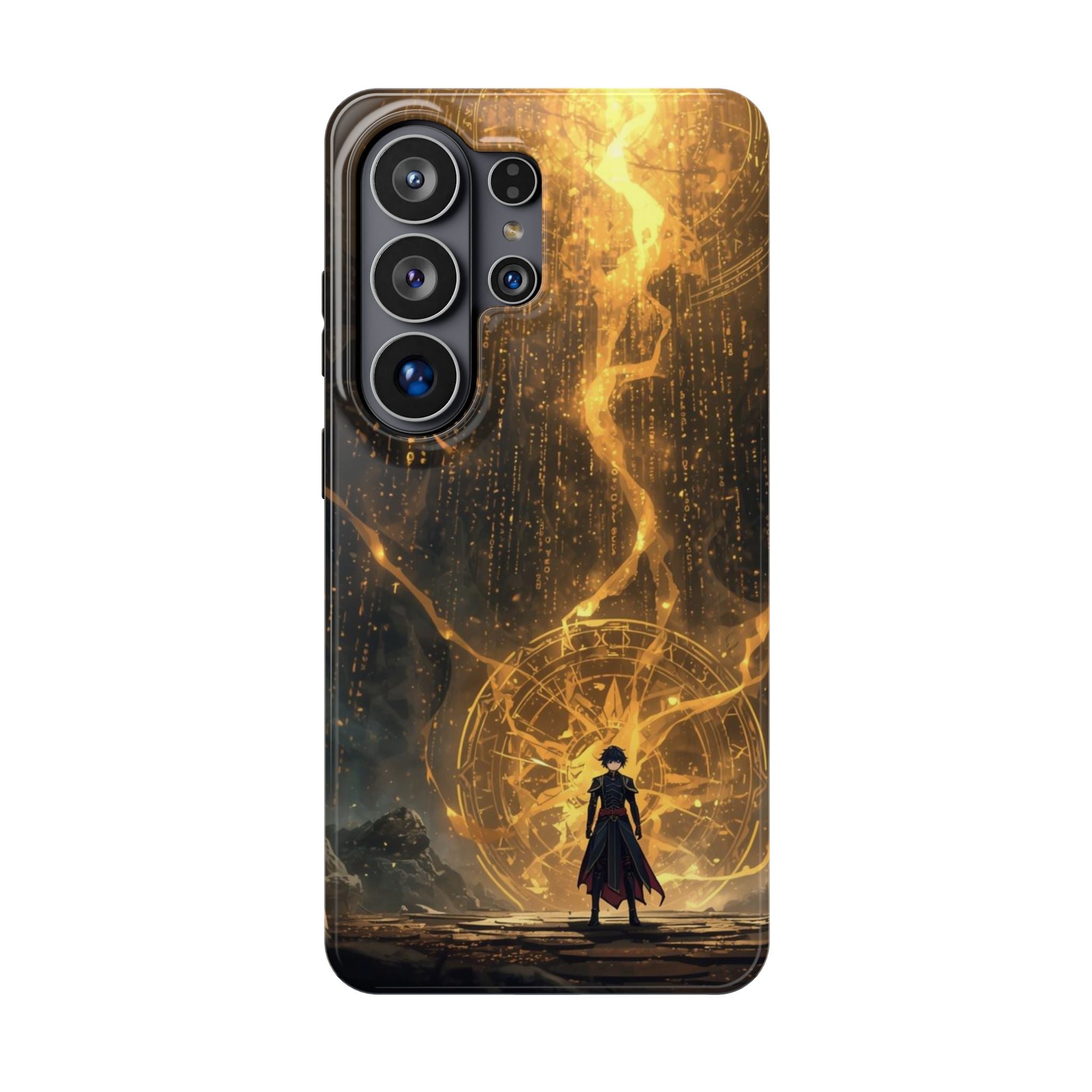 Vi-Anime Phone Case — Fantasy Mage Sigil Impact-Resistant Armor