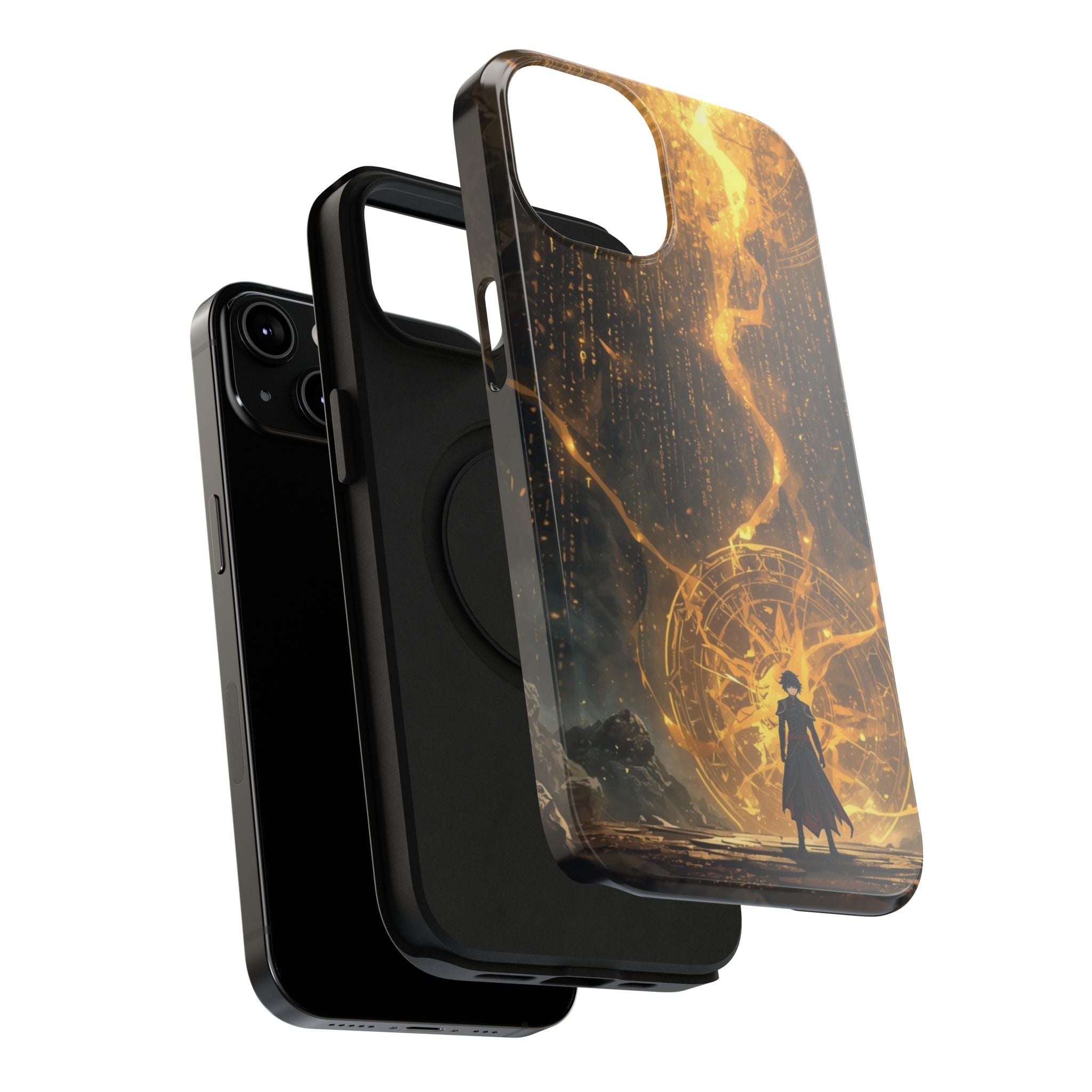 Vi-Anime Phone Case — Fantasy Mage Sigil Impact-Resistant Armor