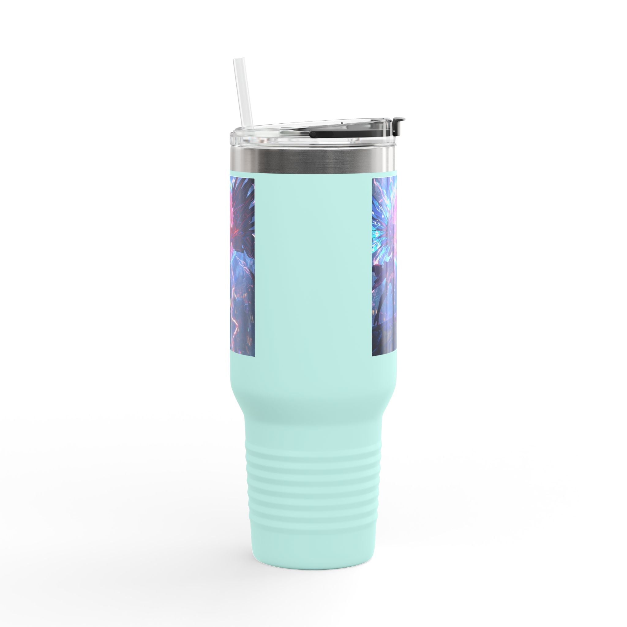 Vi-Anime 40oz Insulated Travel Mug — Fantasy Angel Moonlight Design