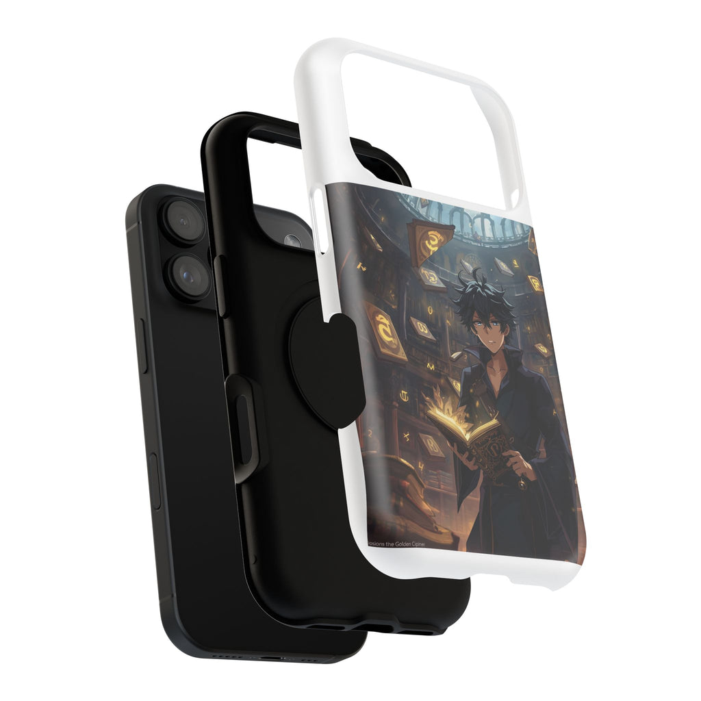 Vi-Anime Mystic Scholar Phone Case — Anime Magic Book Impact-Resistant Case