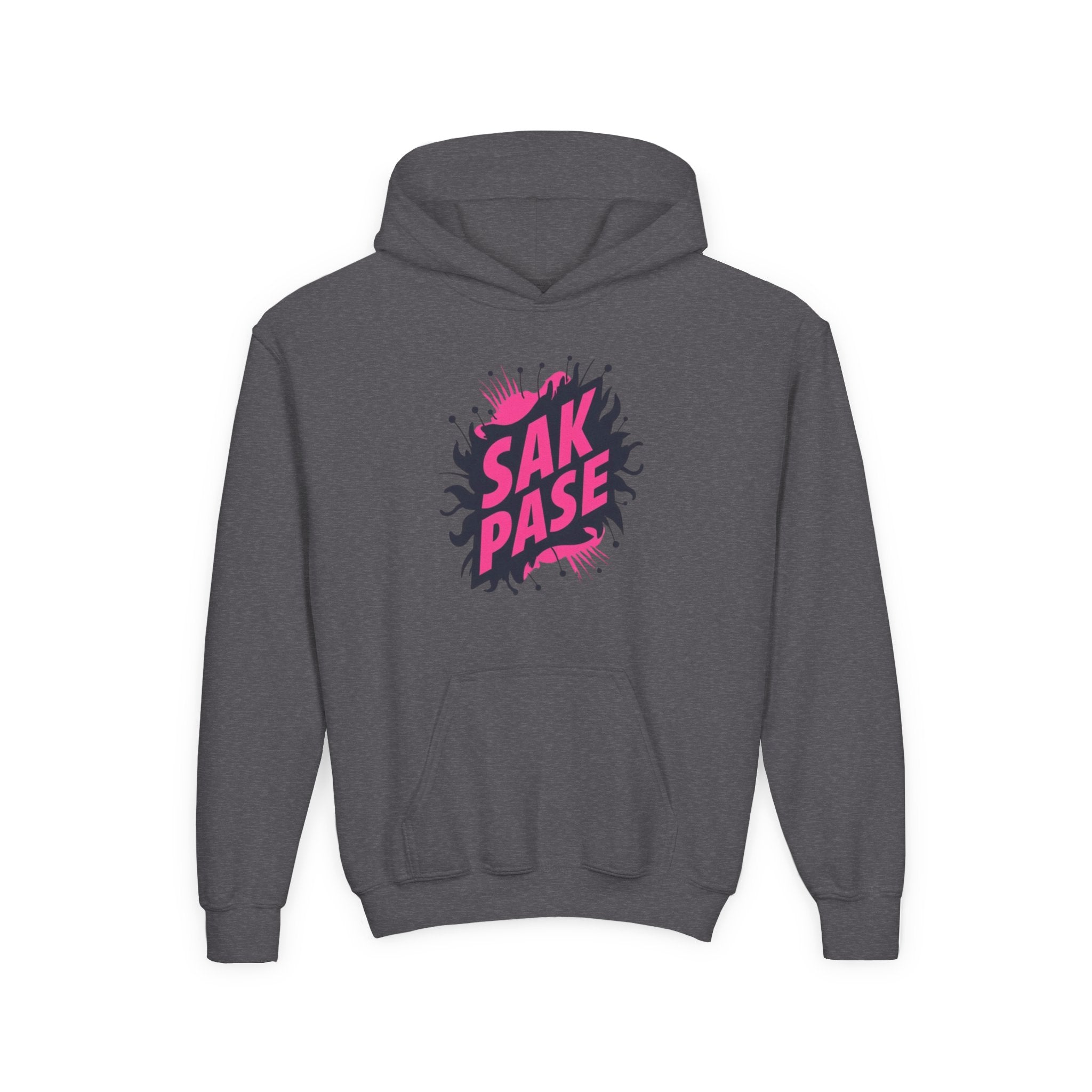Little Vi Vi-Hoodie — Pink “SAK PASE” Creole Splash Graphic