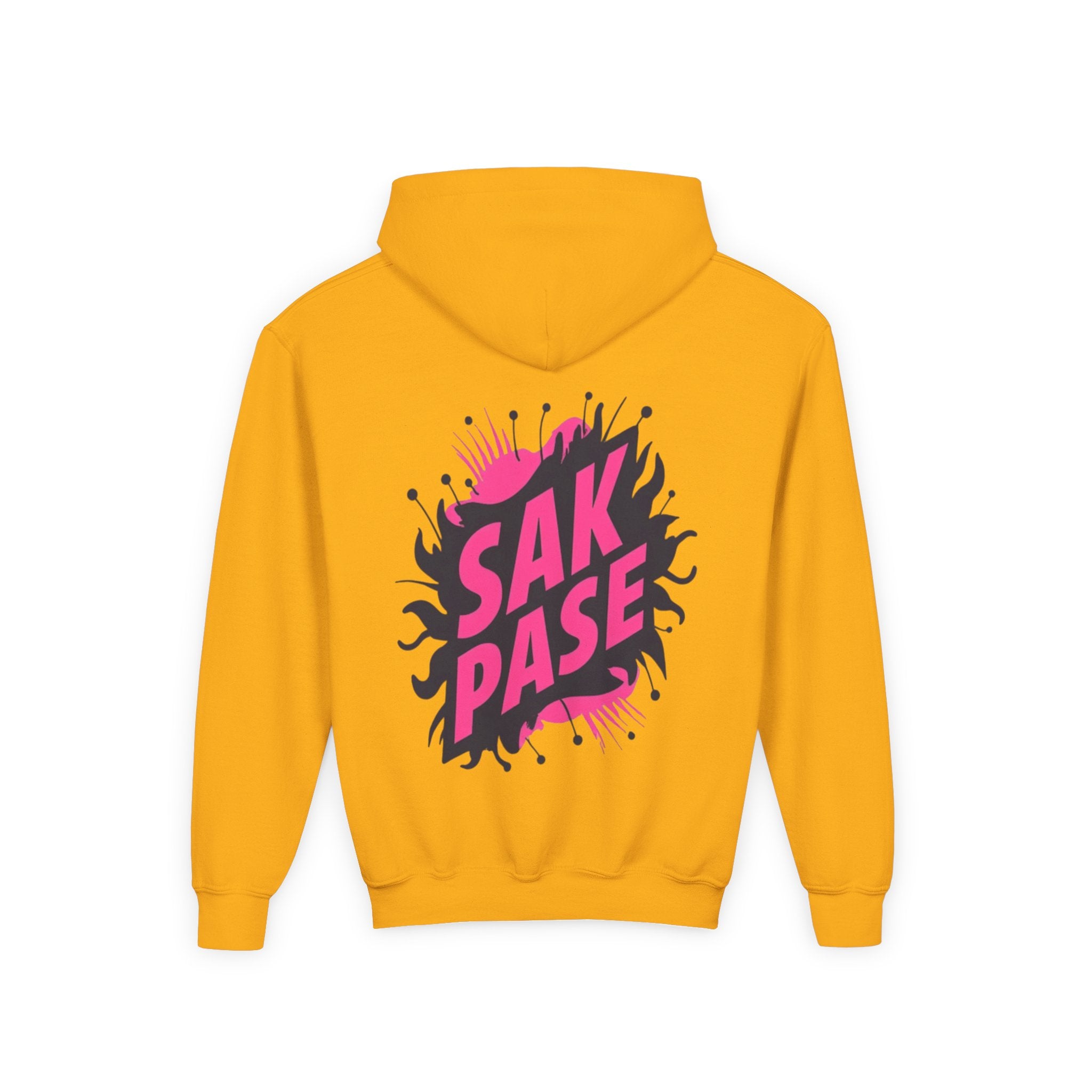 Little Vi Vi-Hoodie — Pink “SAK PASE” Creole Splash Graphic