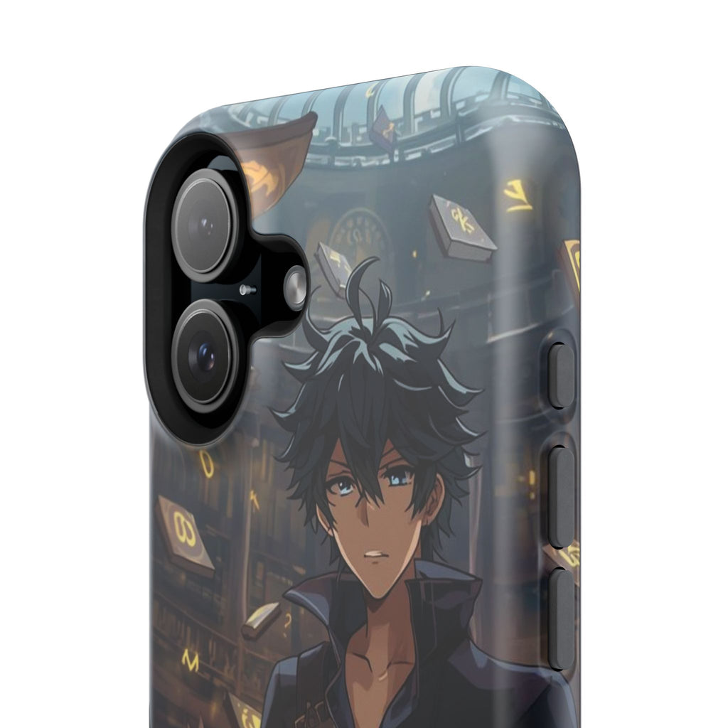 Vi-Anime Mystic Scholar Phone Case — Anime Magic Book Impact-Resistant Case