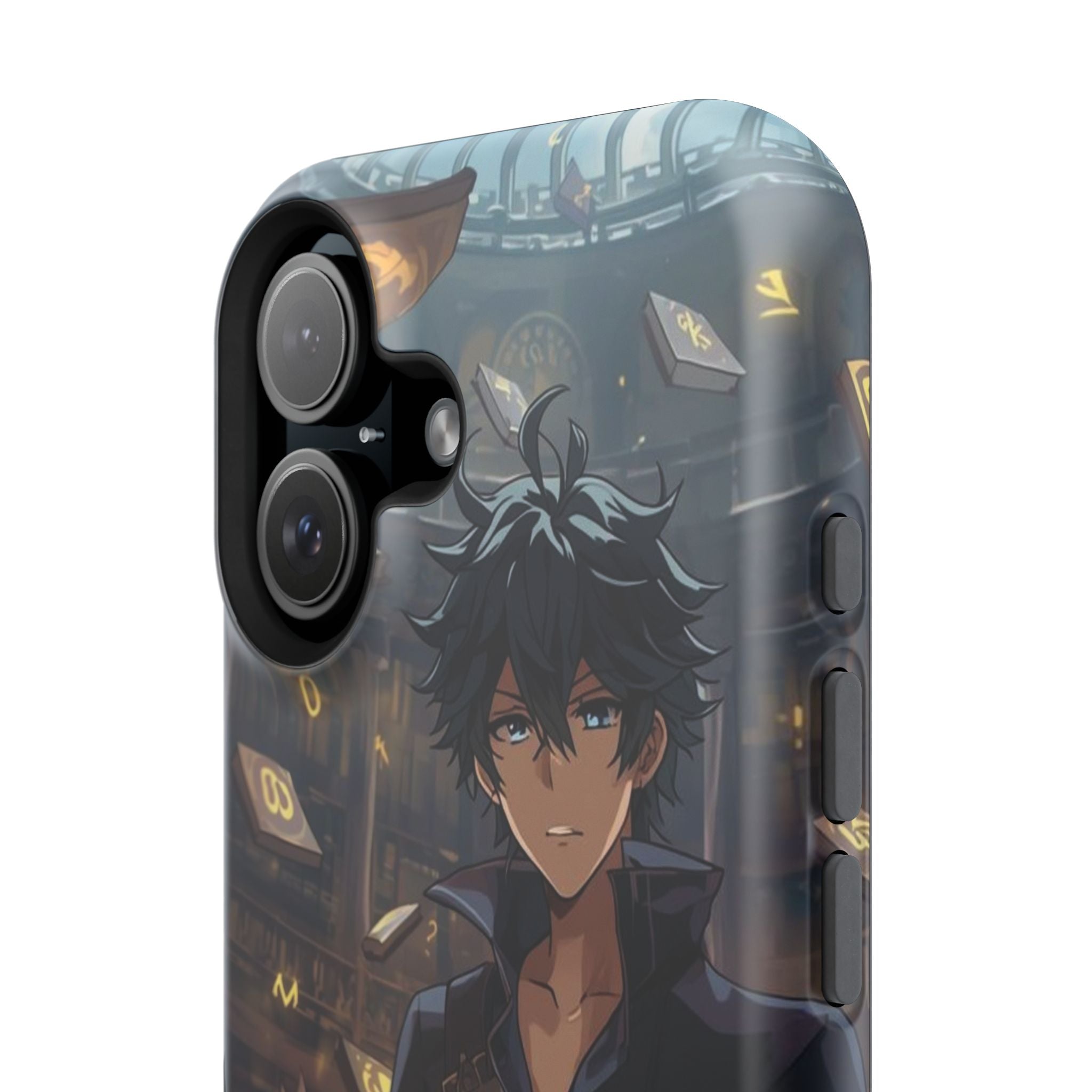 Vi-Anime Mystic Scholar Phone Case — Anime Magic Book Impact-Resistant Case